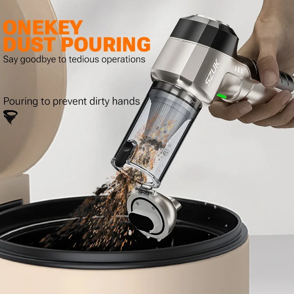 High Pressure Cordless Car Vacuum Cleaner Powerful Wireless Mini Vacuum - Image 7