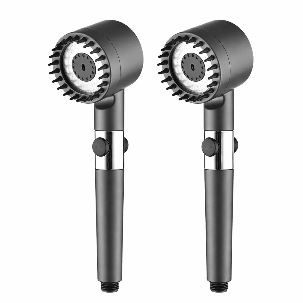 High Pressure Handheld Shower Head 3 Modes Filter Spa Spray with ON/OFF Water Save - Image 10