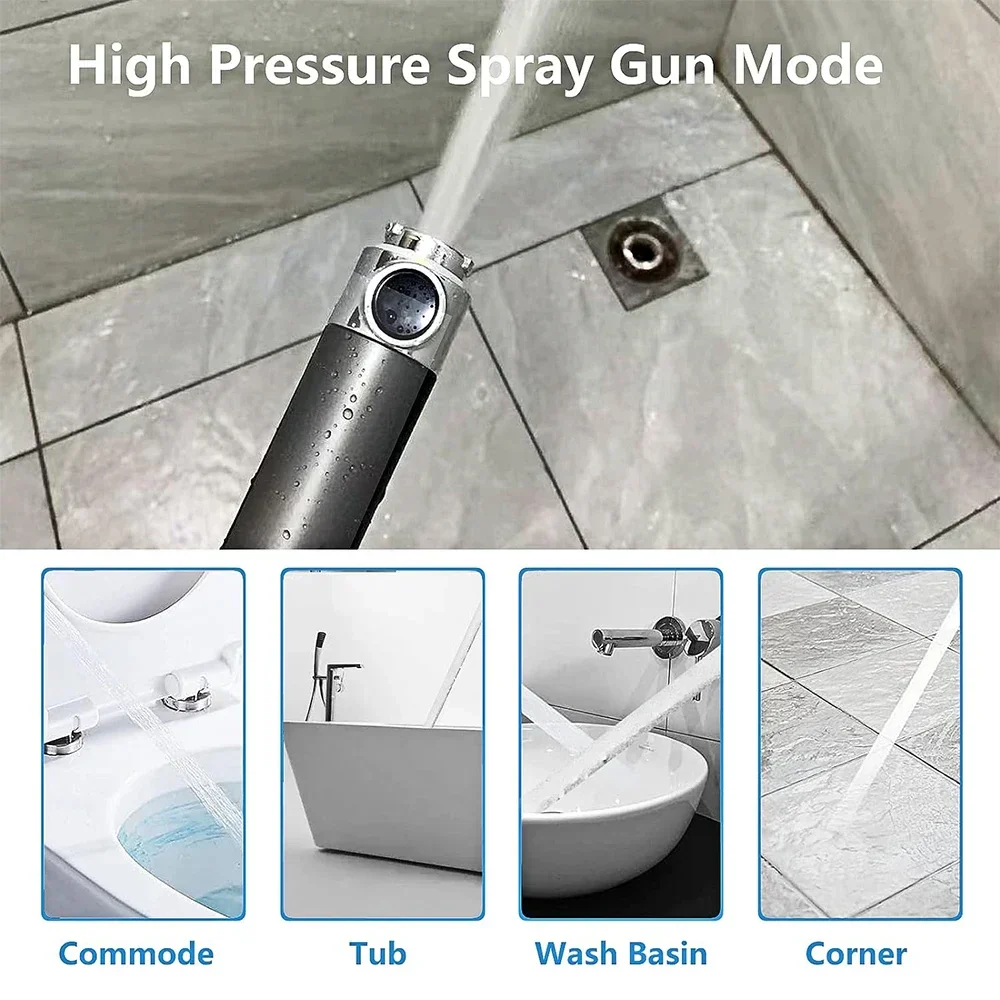 High Pressure Handheld Shower Head 3 Modes Filter Spa Spray with ON/OFF Water Save - Image 3