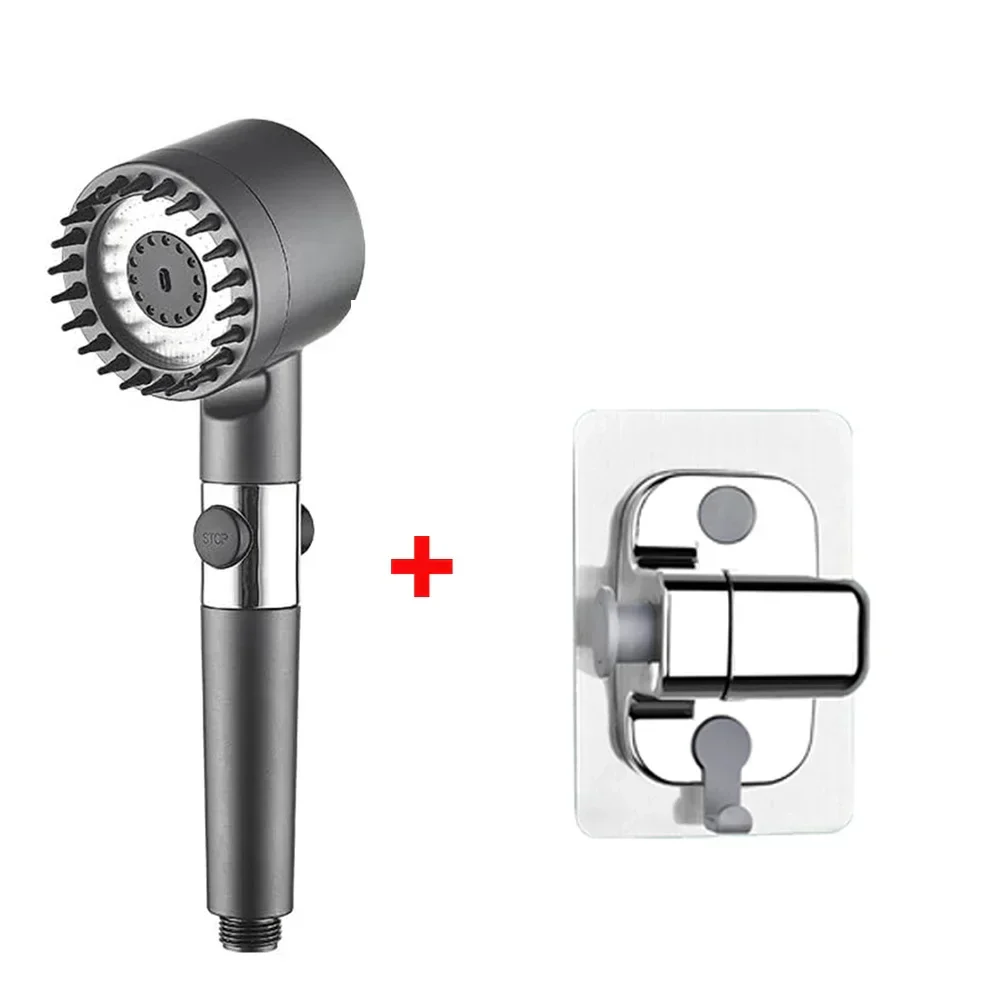 High Pressure Handheld Shower Head 3 Modes Filter Spa Spray with ON/OFF Water Save - Image 8