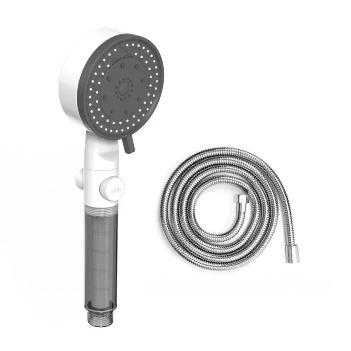 High Pressure Water Saving Shower Head Handheld with 10 Spray Modes Filter Nozzle - Image 8