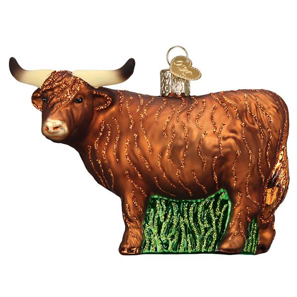 Highland Cow Christmas Ornament - Image 3