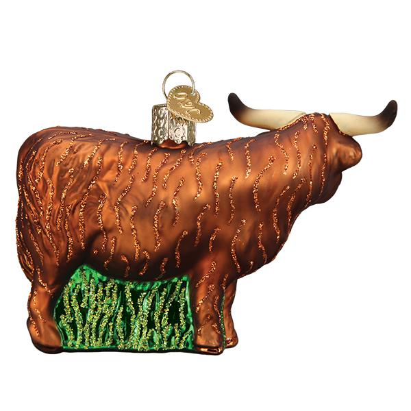 Highland Cow Christmas Ornament - Image 4