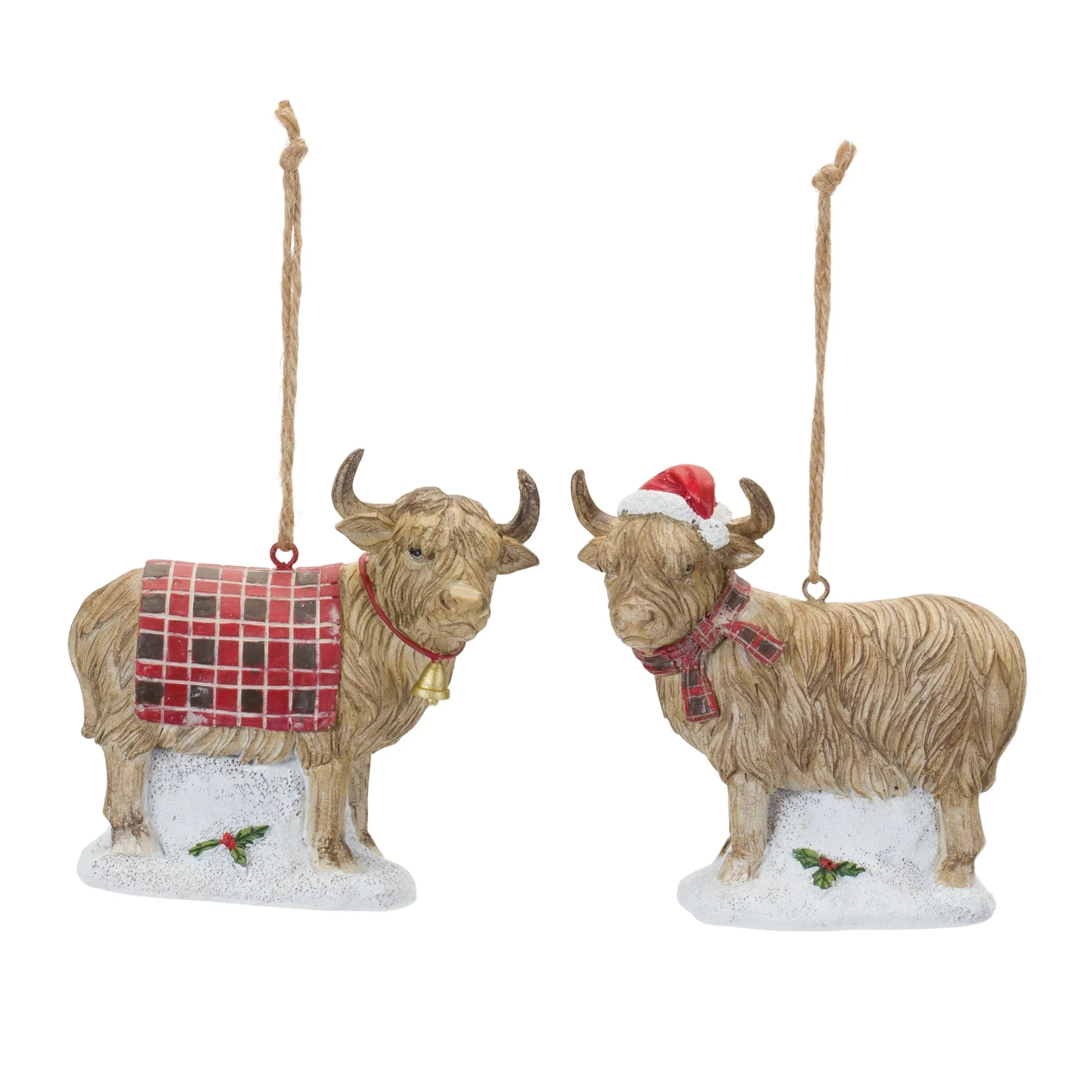 Highland Cow Ornament (Set of 6) - Image 4
