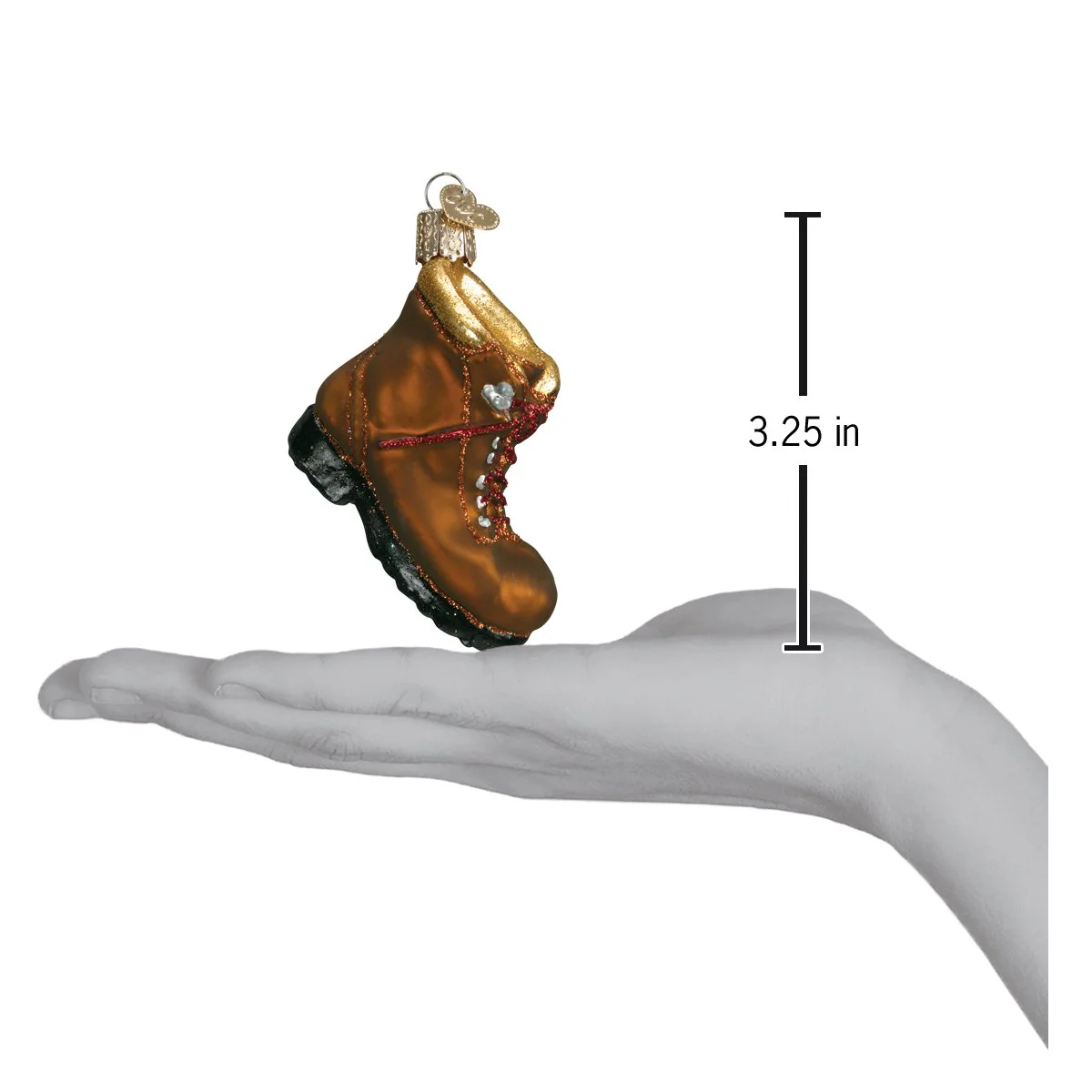 Hiking Boot Glass Ornament - Image 4