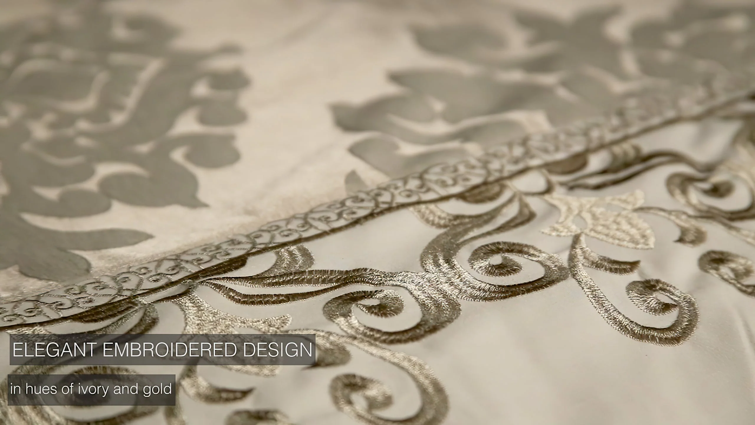 Hillcrest 9-Pc Ivory Damask Jacquard Comforter Ensemble - Image 11