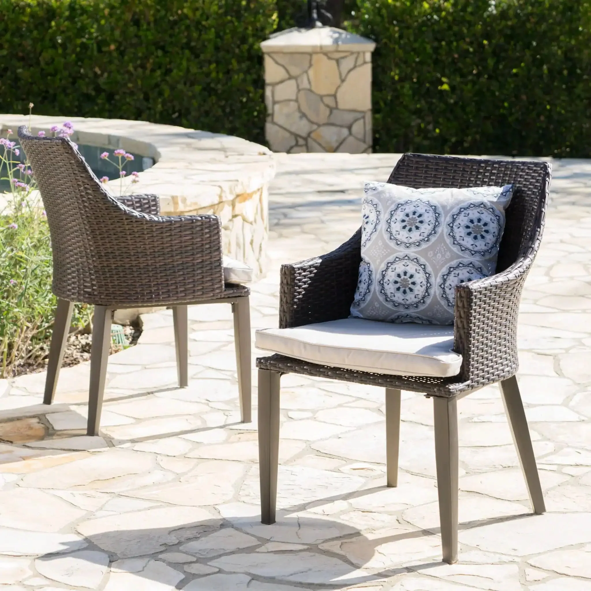 Hillhurst - Outdoor Chair Comfortable, Weather Resistant Cushion (Set of 2) - Image 3