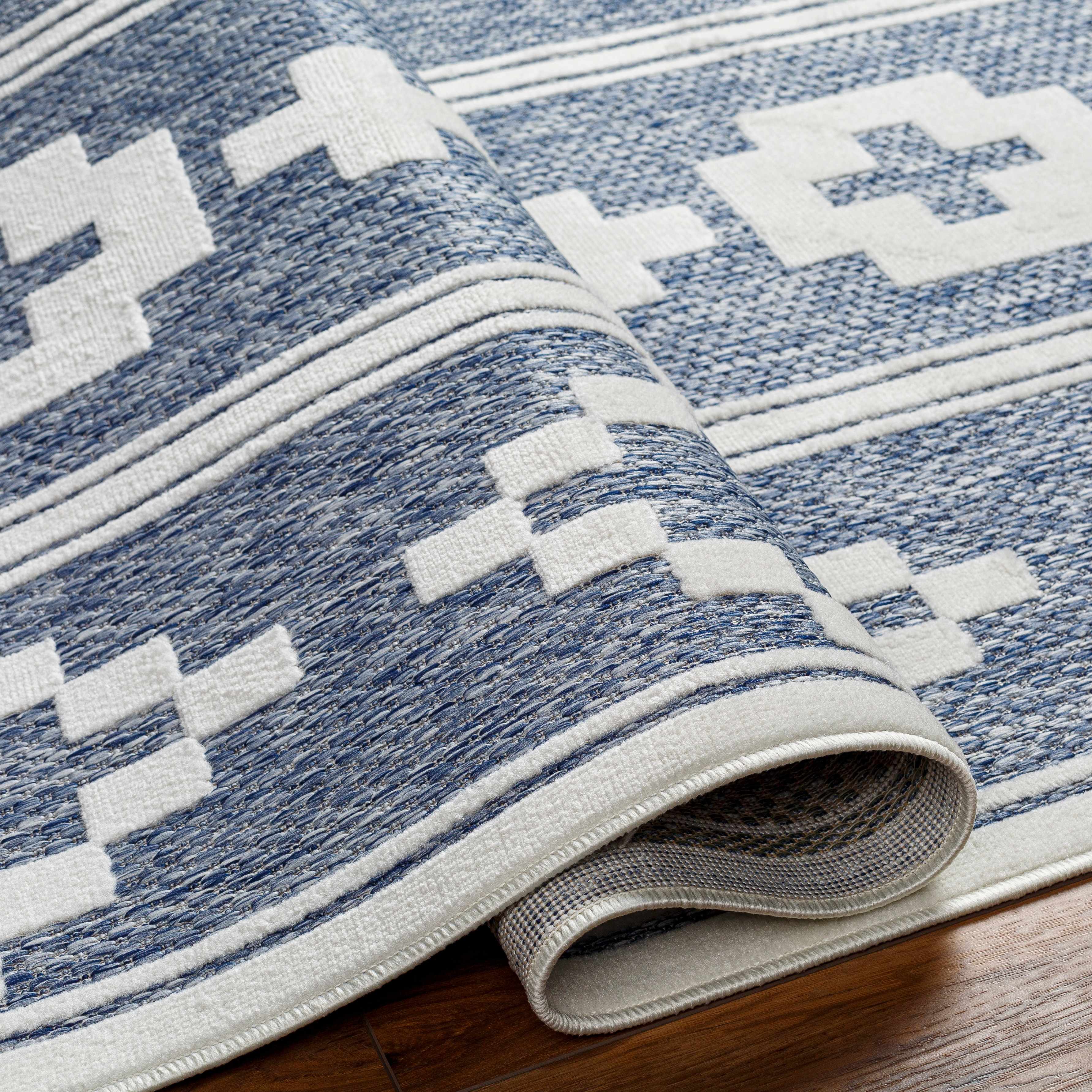 Hiro Blue Outdoor Rug - Clearance - Image 10