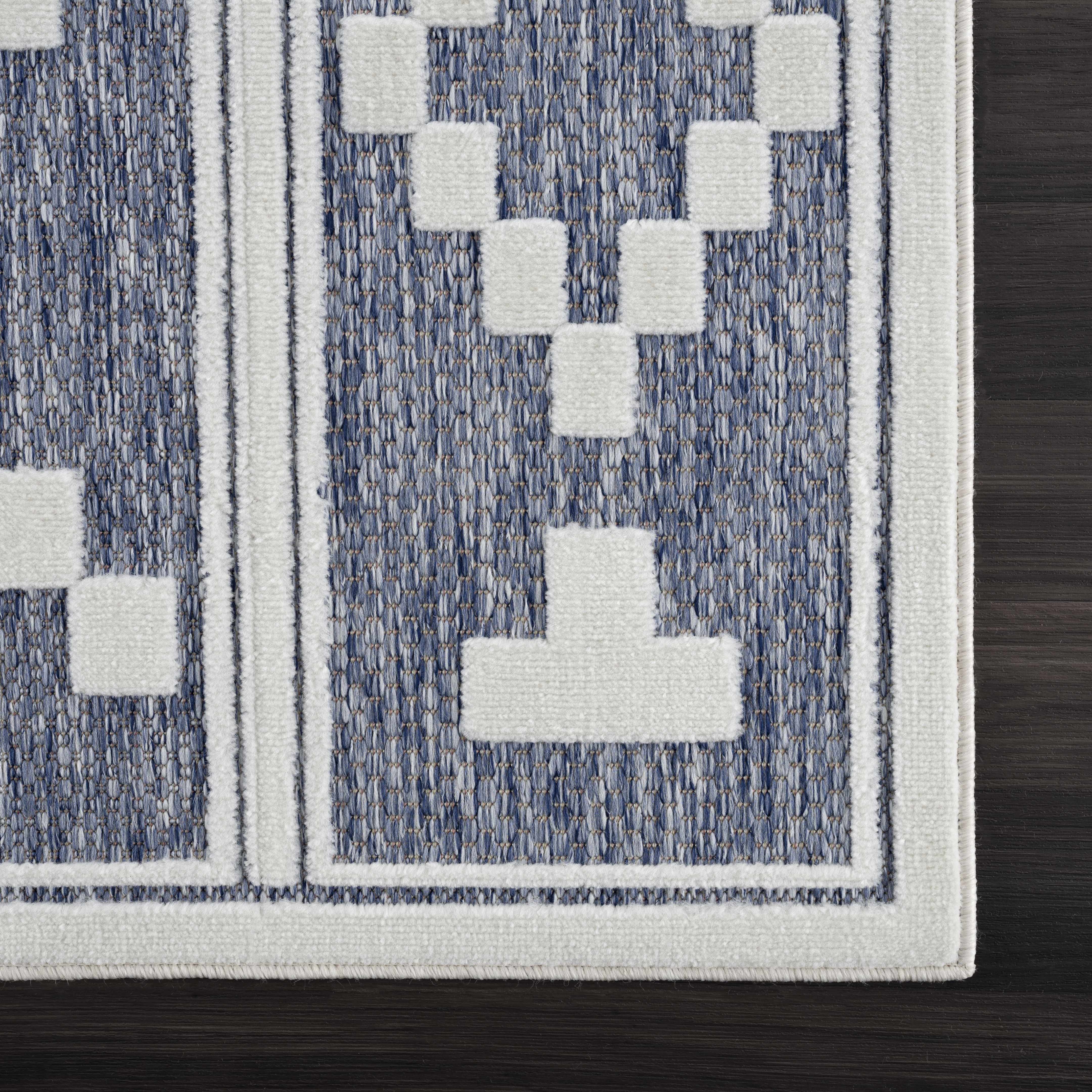 Hiro Blue Outdoor Rug - Clearance - Image 16