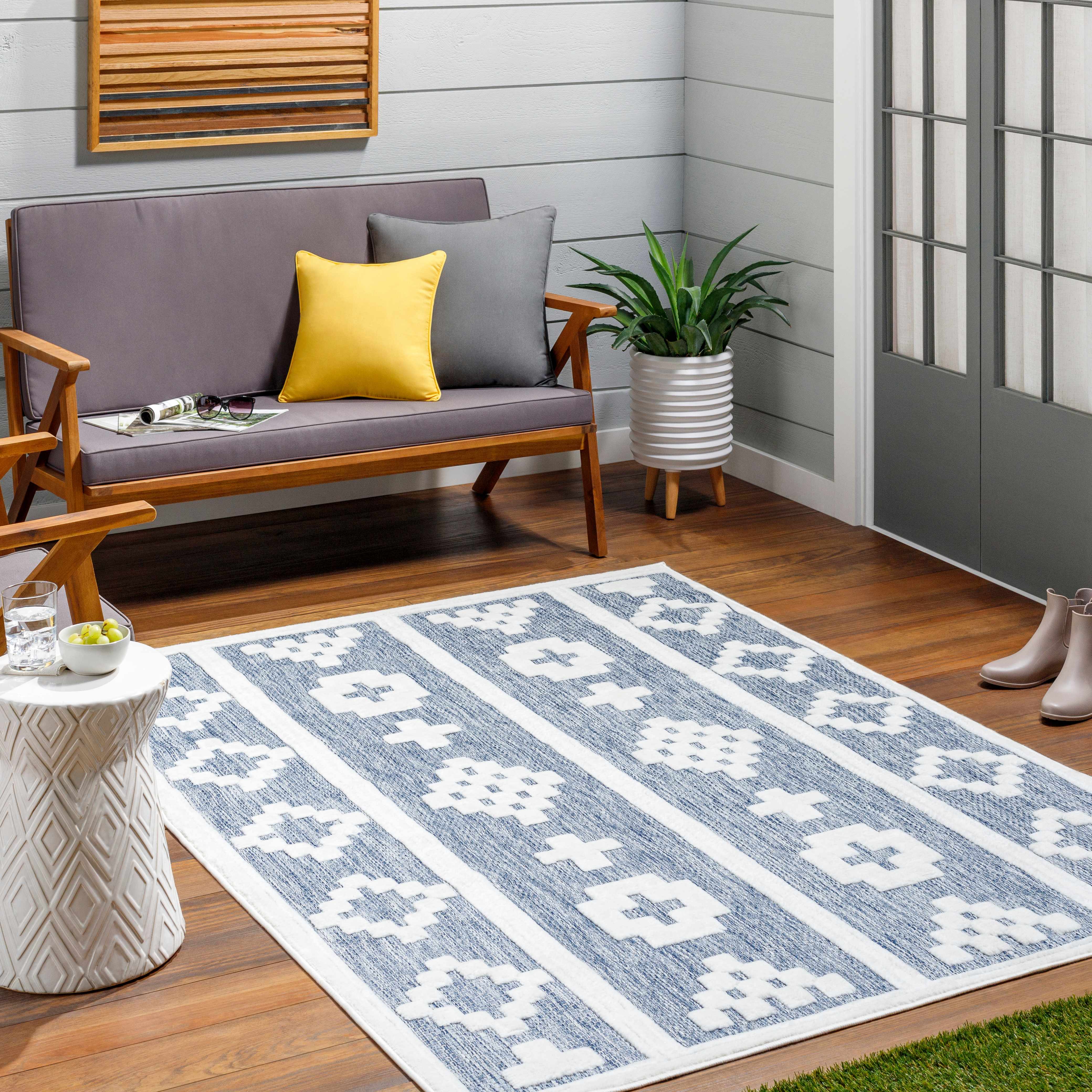 Hiro Blue Outdoor Rug - Clearance - Image 21