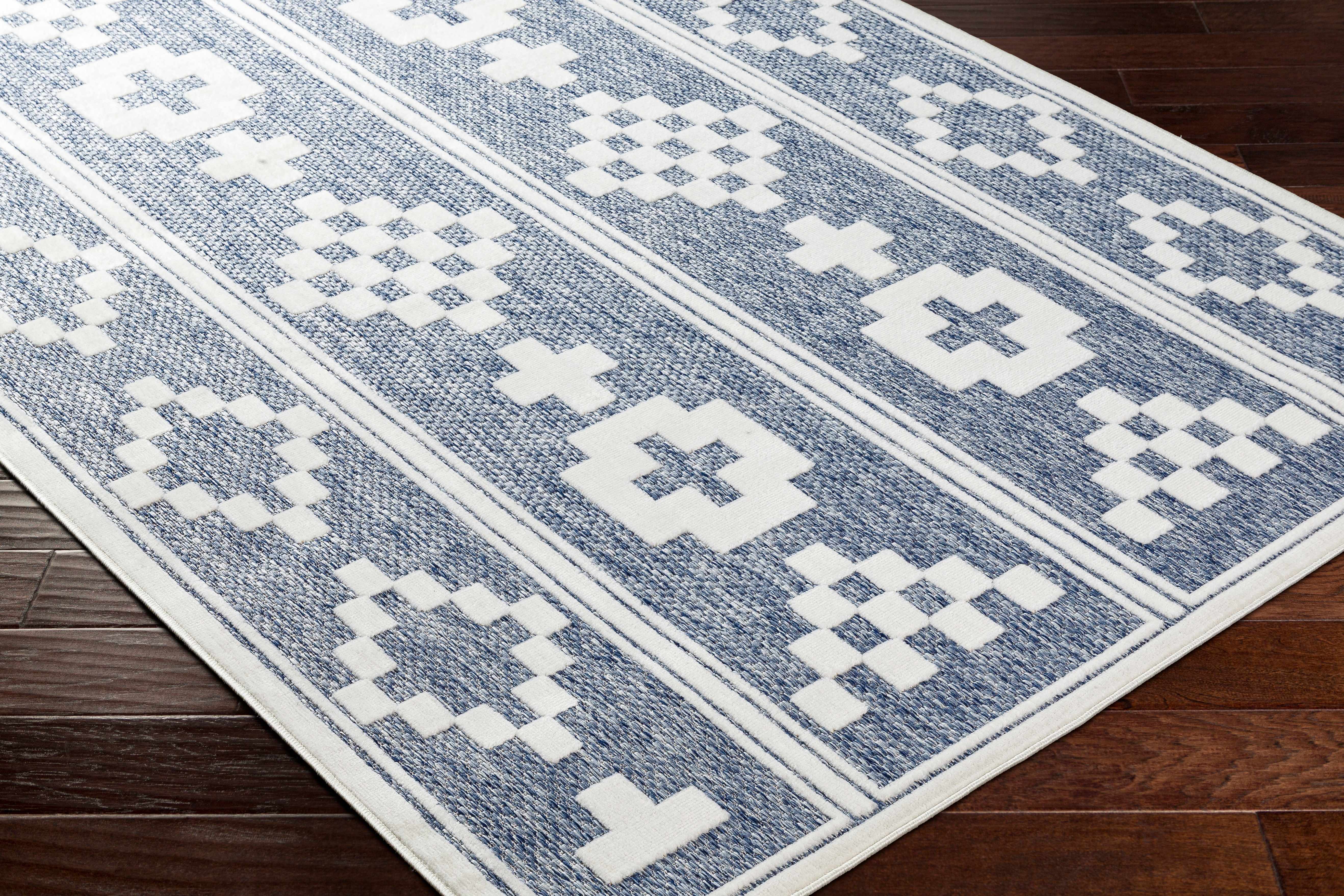 Hiro Blue Outdoor Rug - Clearance - Image 5