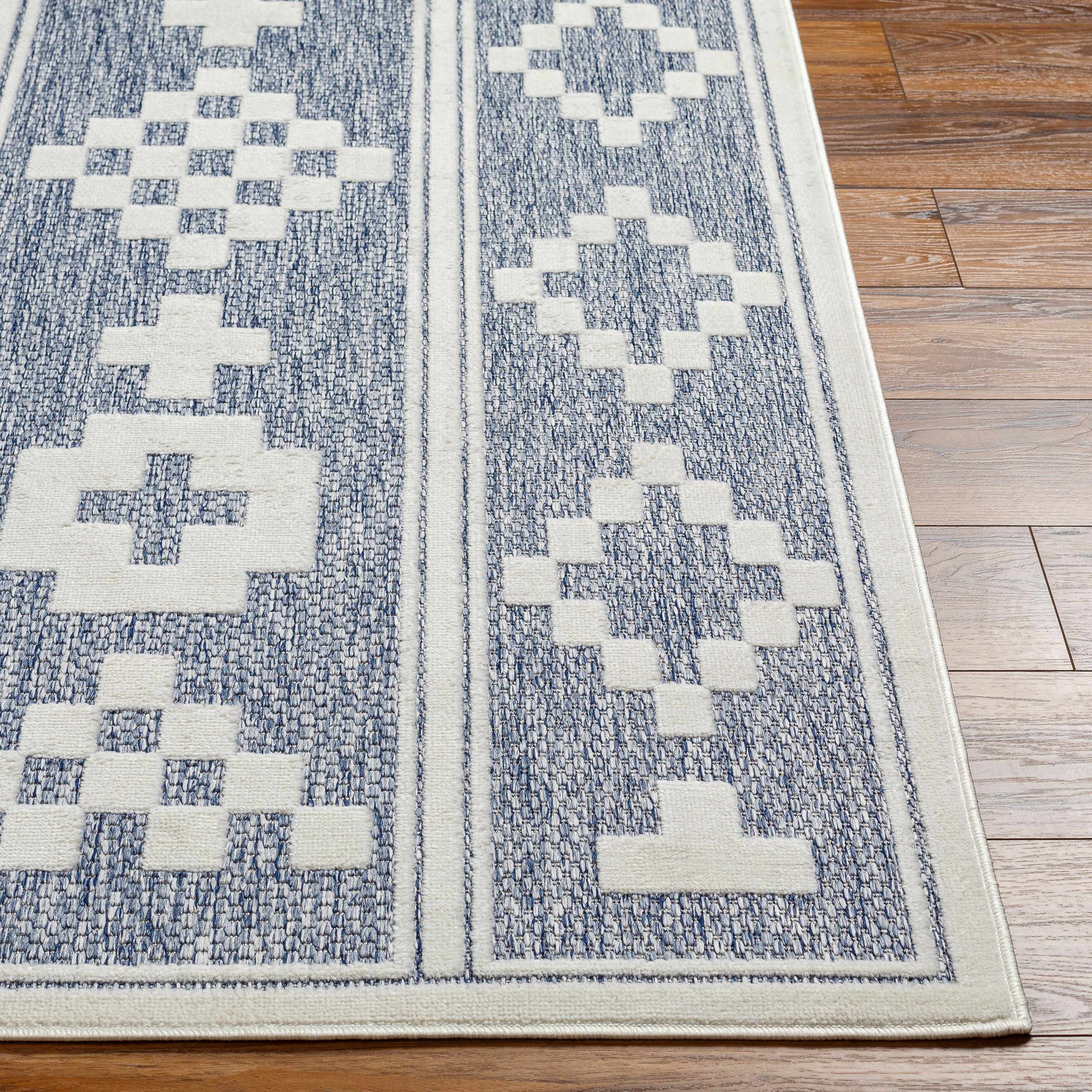 Hiro Blue Outdoor Rug - Clearance - Image 6