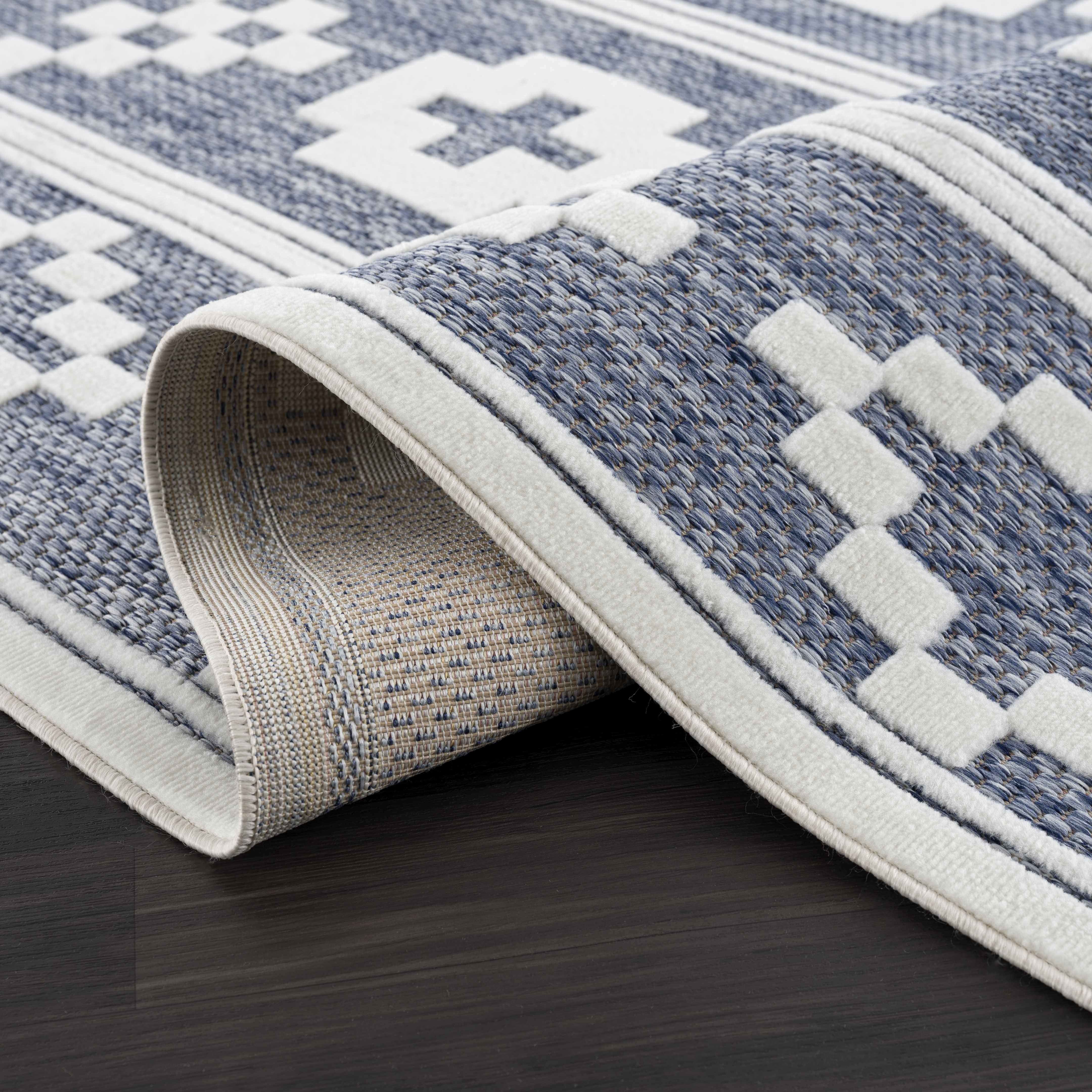 Hiro Blue Outdoor Rug - Clearance - Image 8