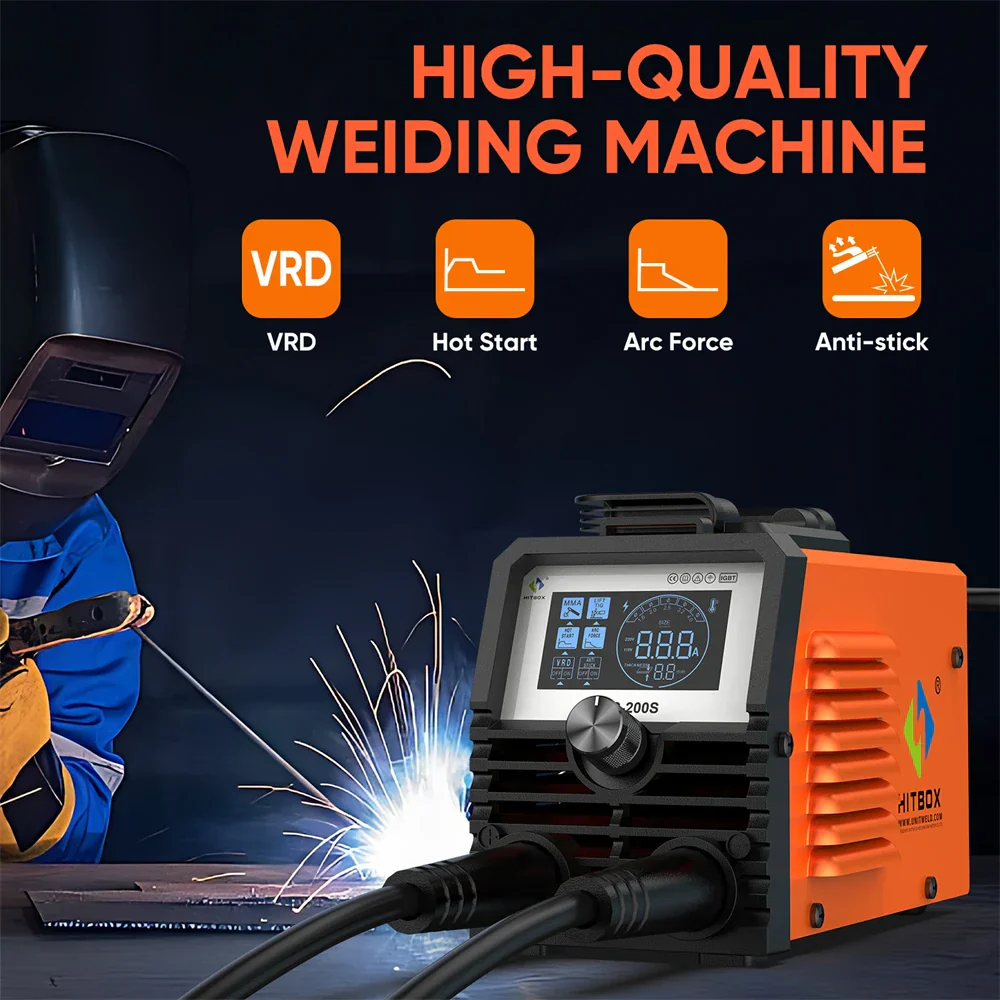 HITBOX ARC200S 2-in-1 ARC TIG MMA Welding Machine IGBT Inverter 220V 10-200A - Image 5