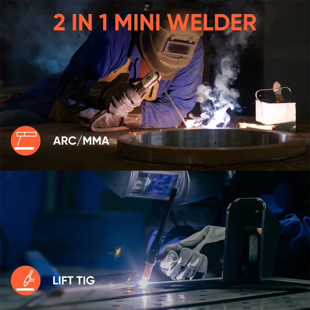 HITBOX ARC200S 2-in-1 ARC TIG MMA Welding Machine IGBT Inverter 220V 10-200A - Image 6