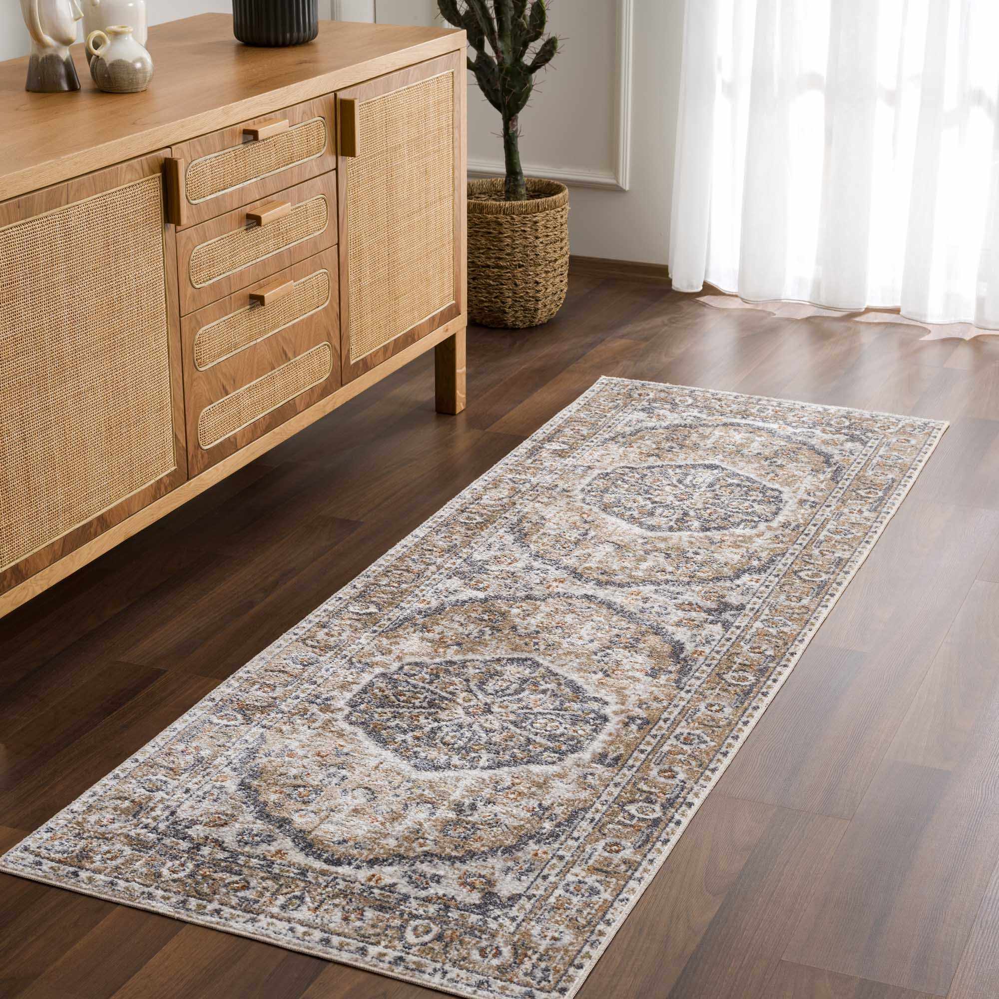 Hiti Beige Flat Pile Washable Rug - Image 12