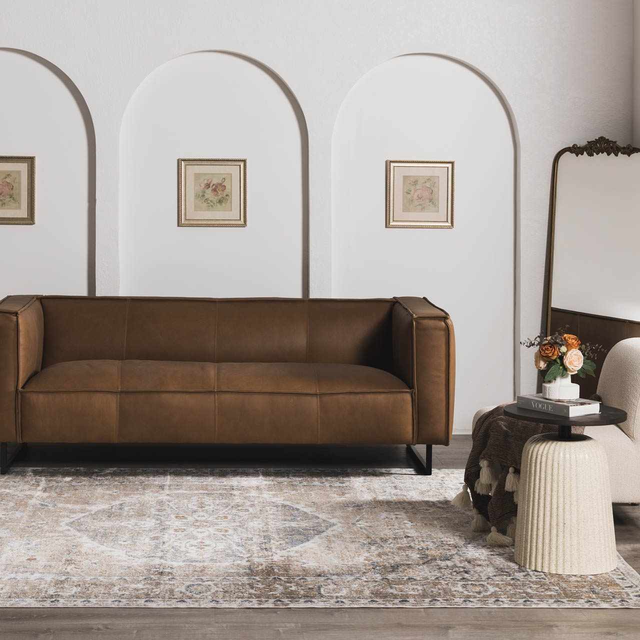 Hiti Beige Flat Pile Washable Rug - Image 4