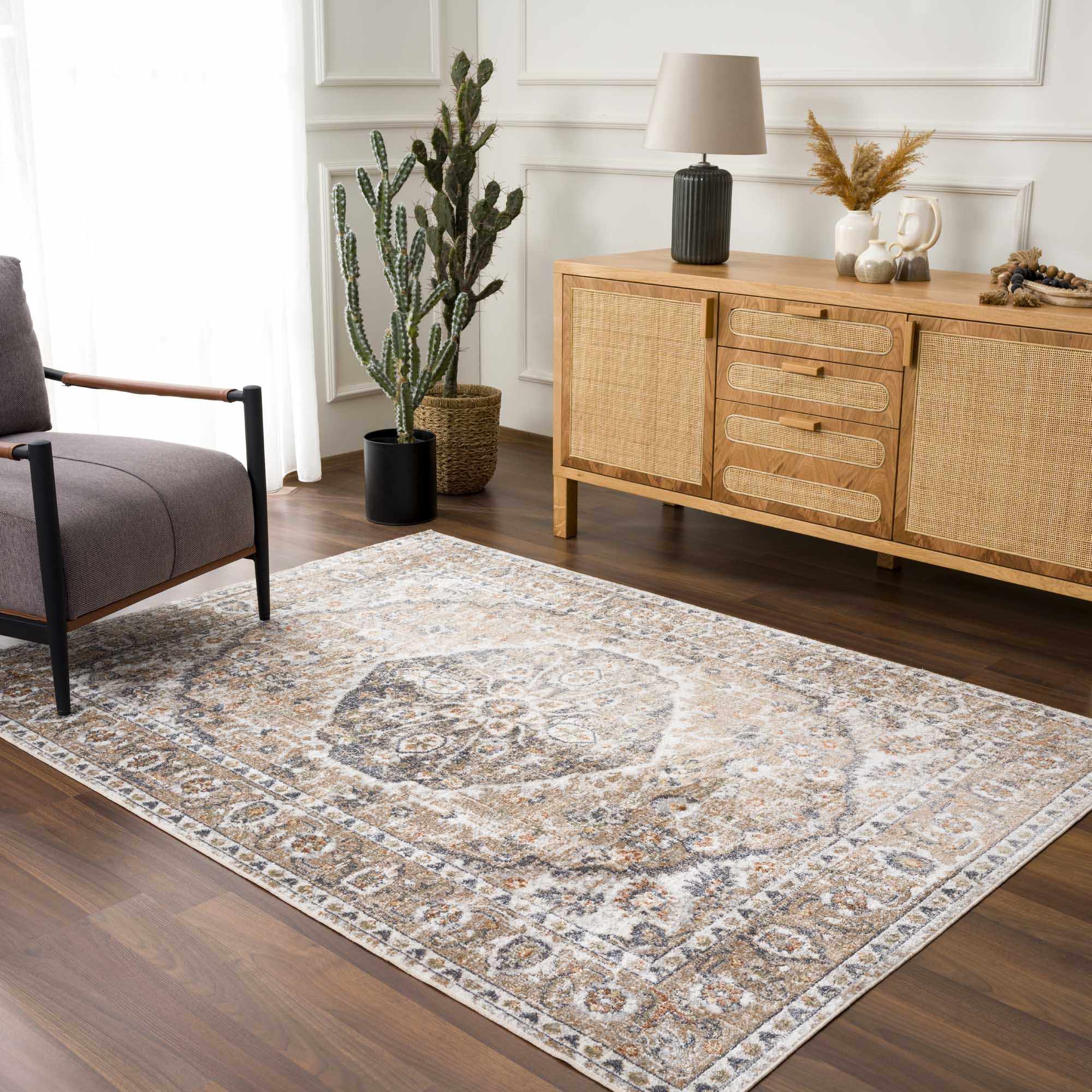 Hiti Beige Flat Pile Washable Rug - Image 6