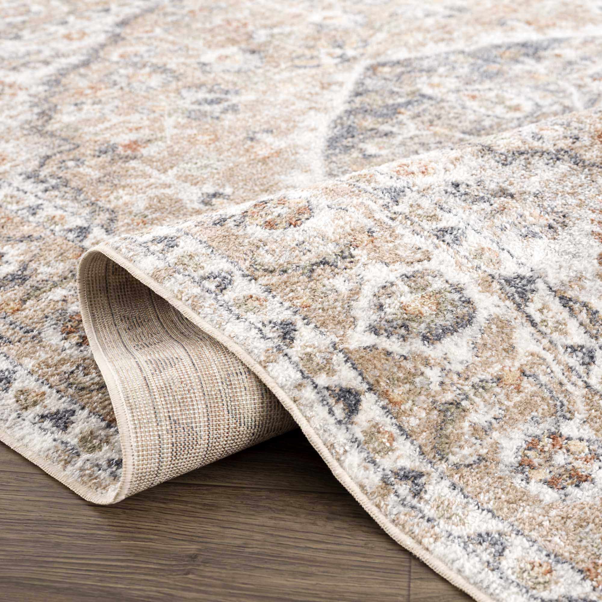 Hiti Beige Flat Pile Washable Rug - Image 9