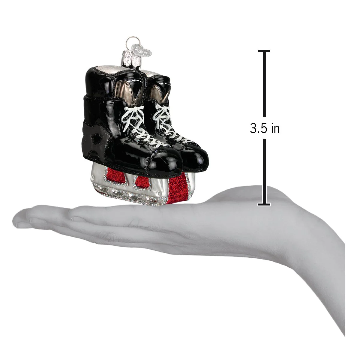 Hockey Skates Glass Ornament - Image 4