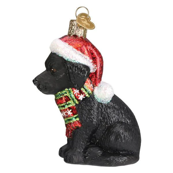 Holiday Black Labrador Puppy Ornament - Image 4
