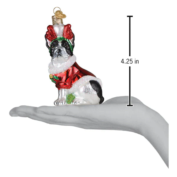 Holiday French Bulldog Ornament - Image 6