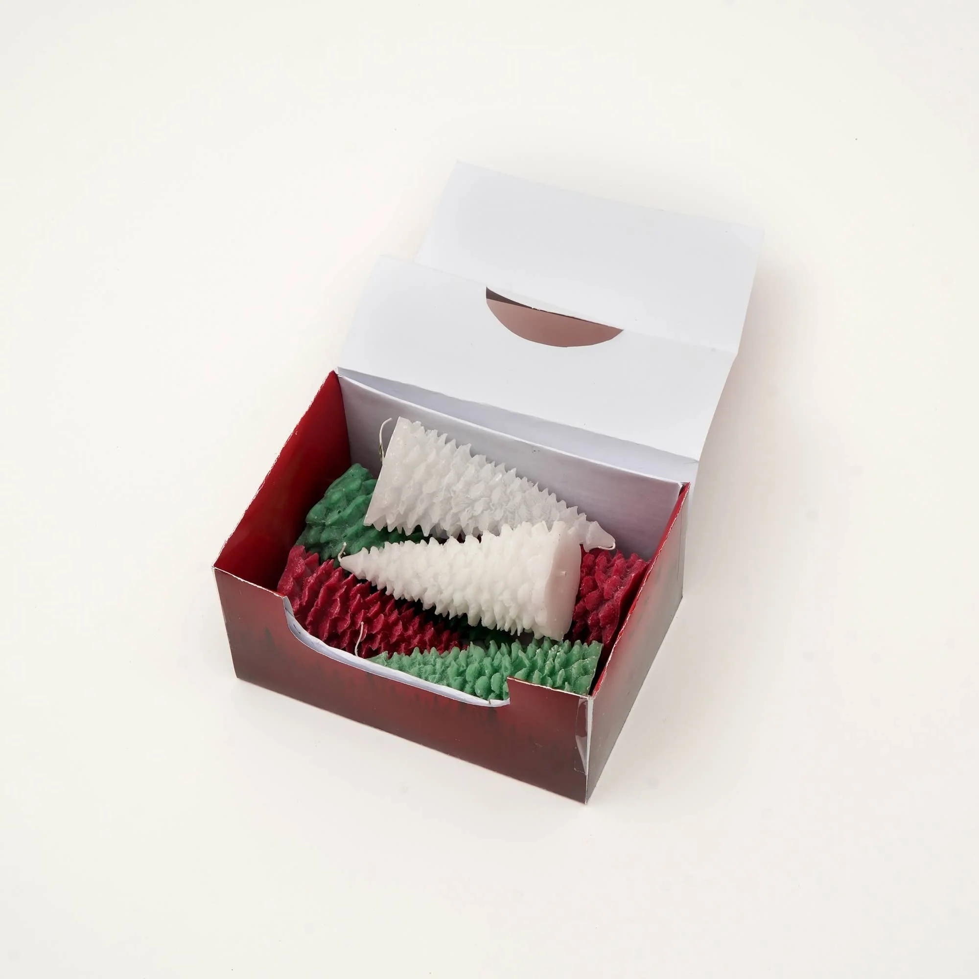 Holiday Luster Candle Box - 6 Pcs Christmas Tree Candles - Image 6
