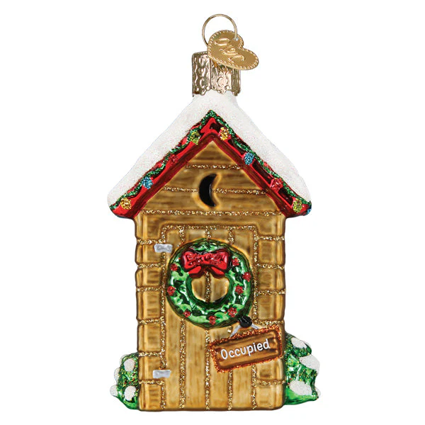 Holiday Outhouse Ornament - Image 2