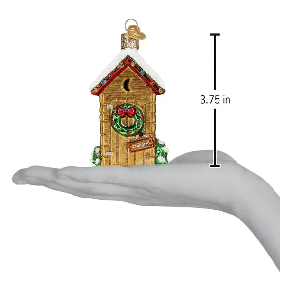 Holiday Outhouse Ornament - Image 5
