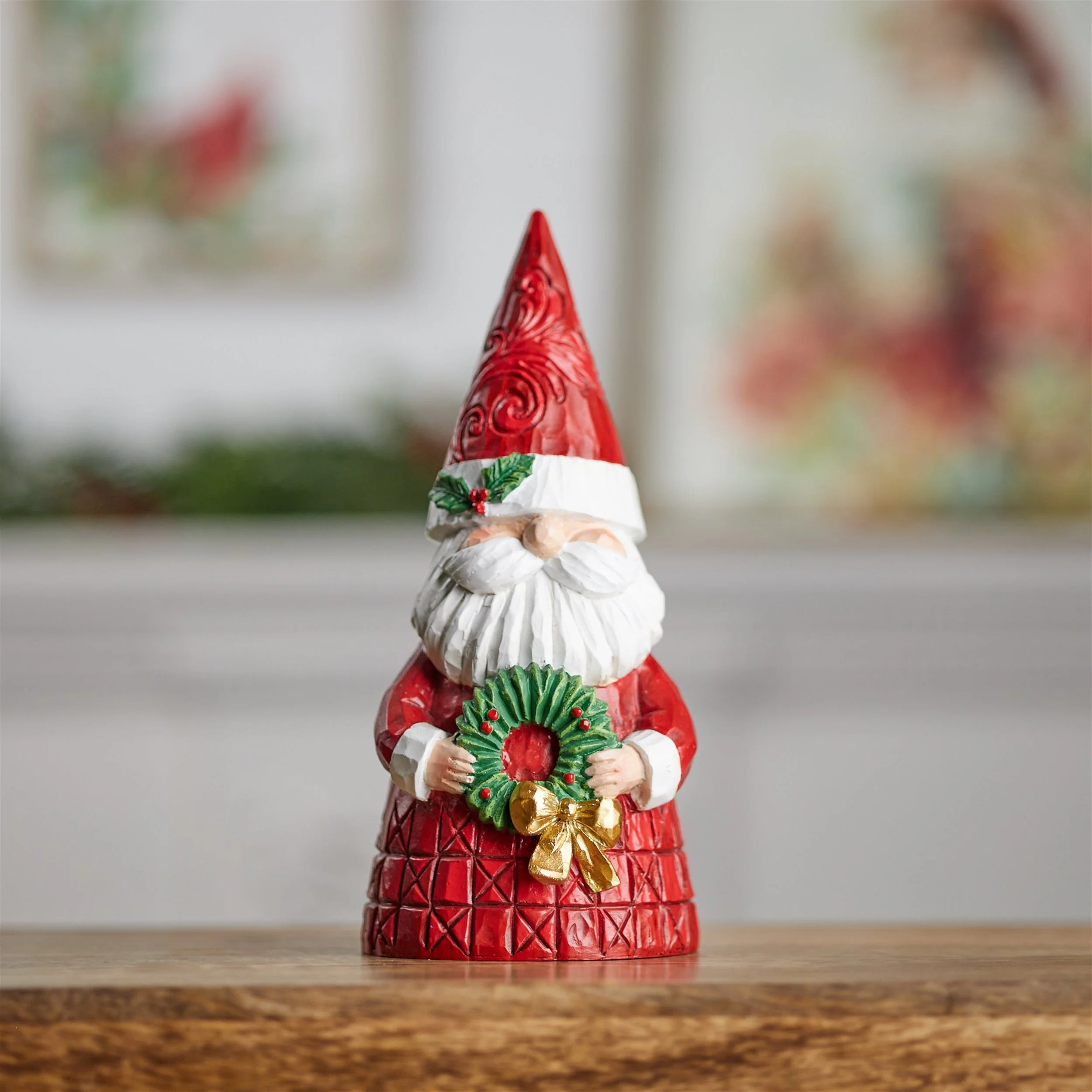 Holiday Santa Figurine 8.5"H - Image 2