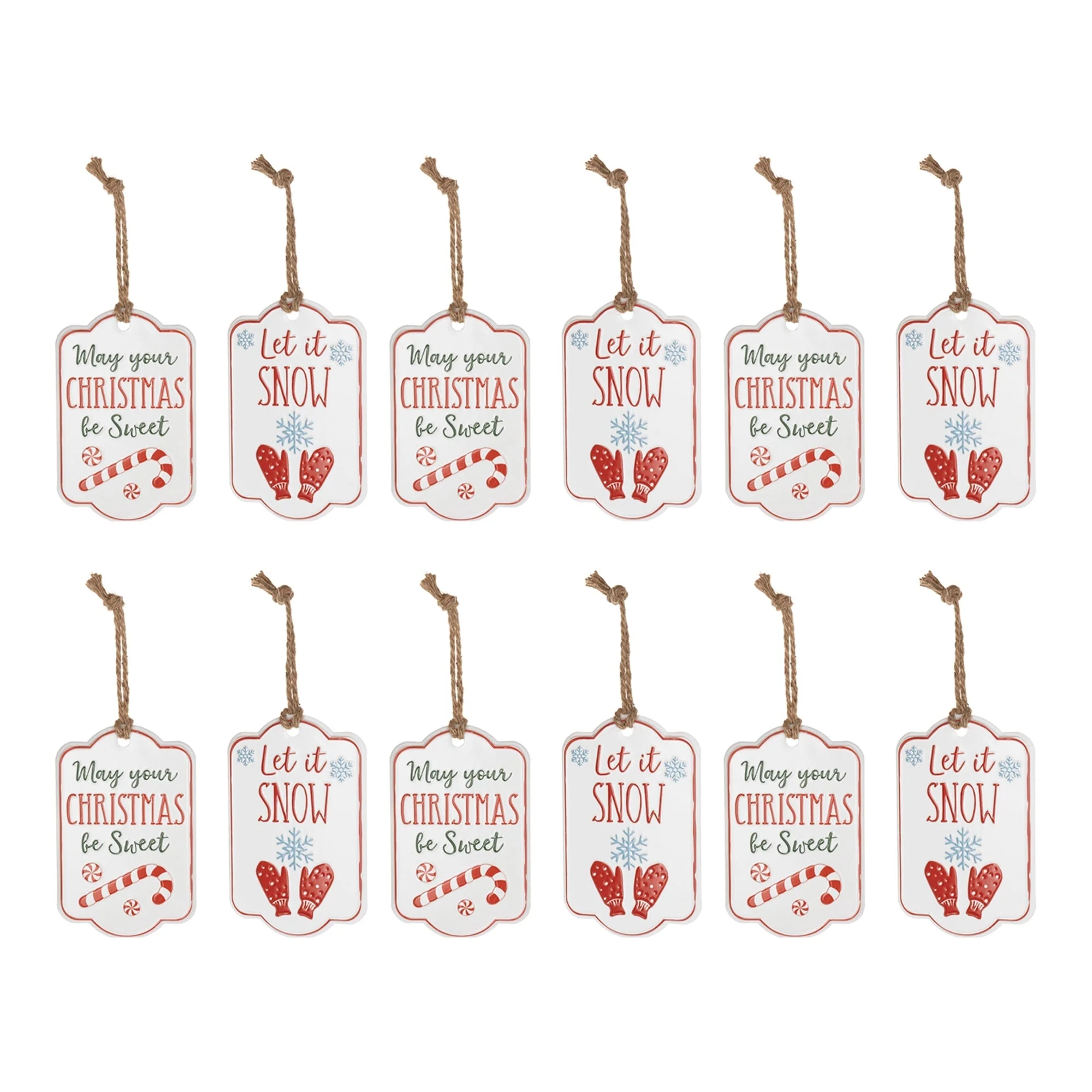 Holiday Sentiment Tag Ornament (Set of 12) - Image 4