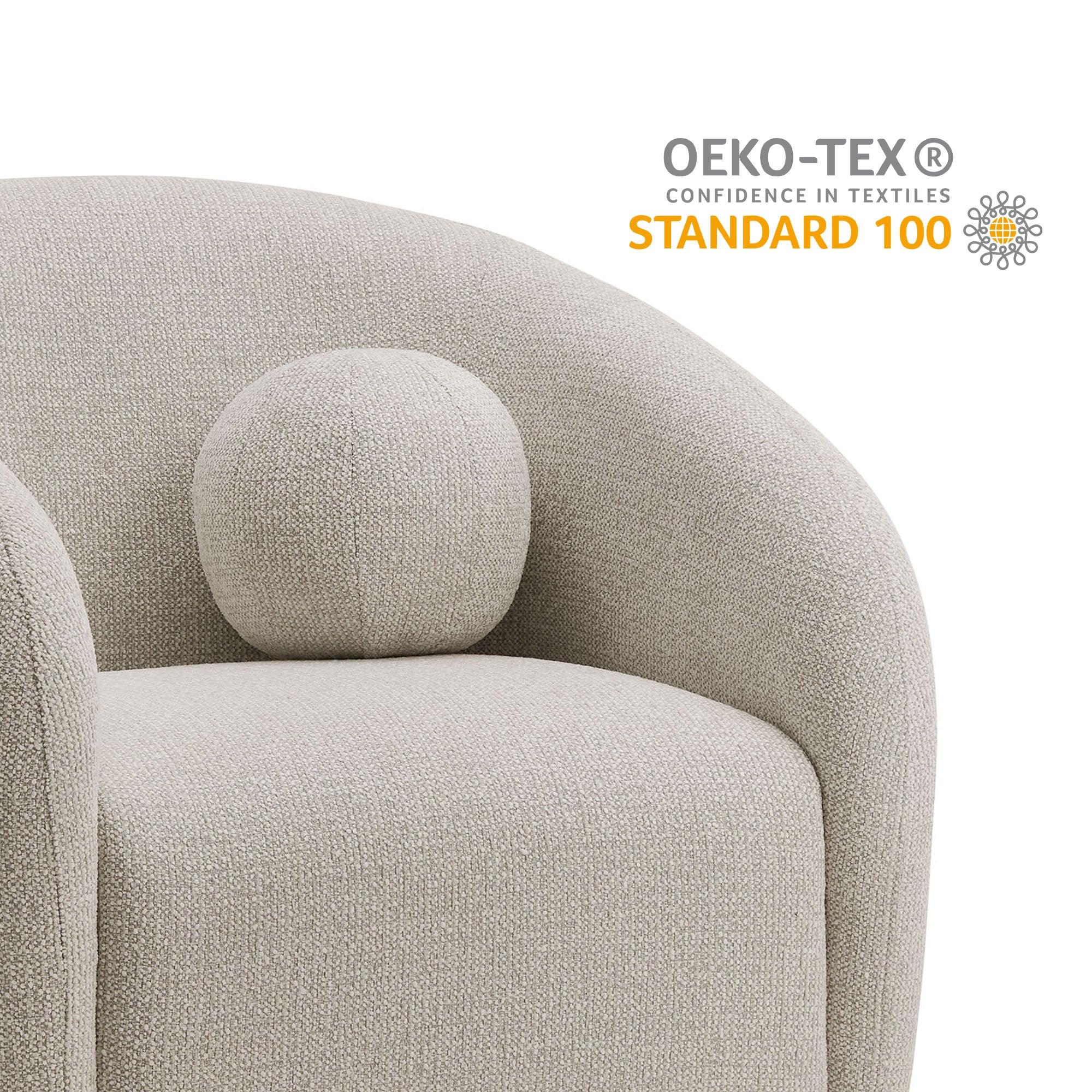 Holland Swivel Chenille Fabric Armchair by Modway - Image 14