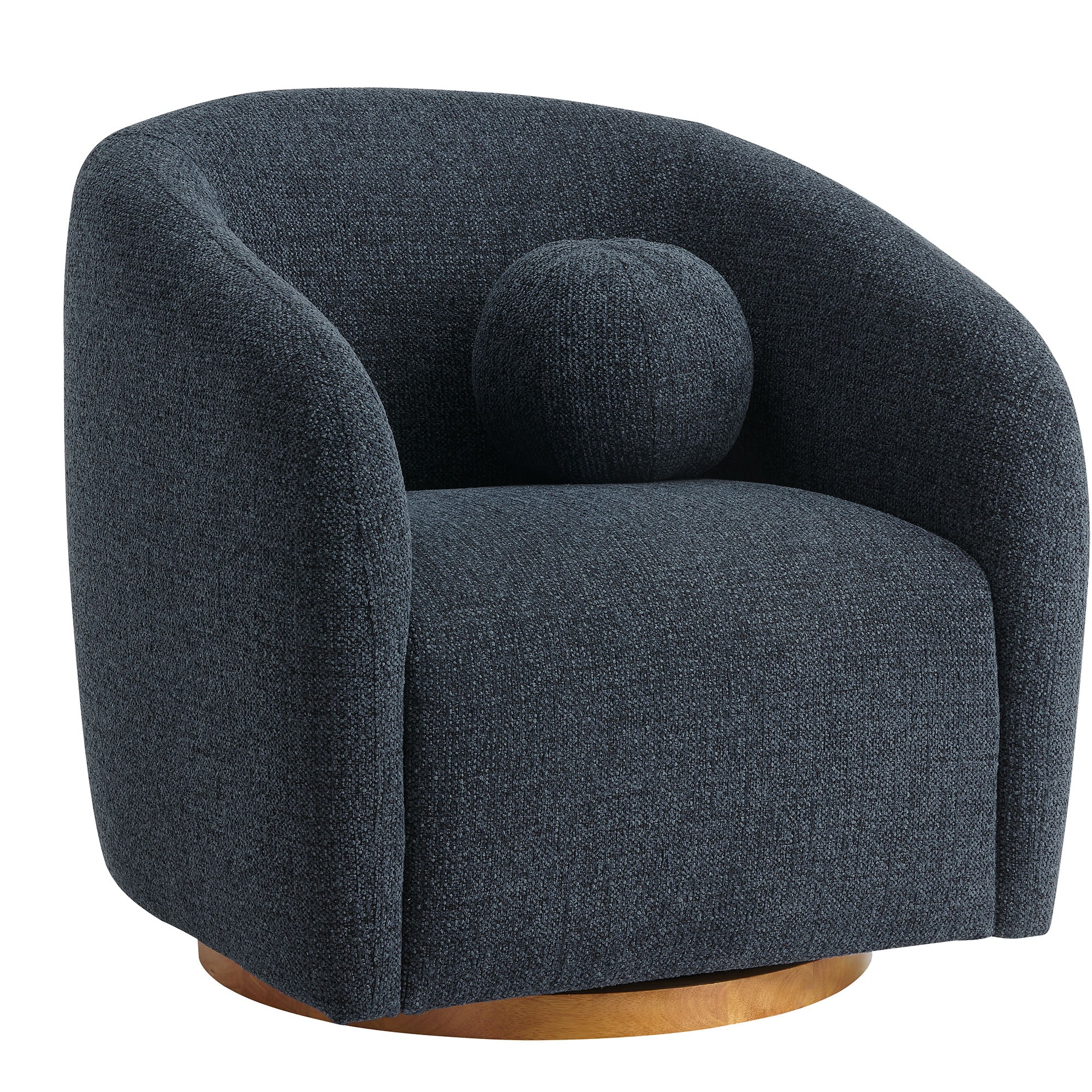 Holland Swivel Chenille Fabric Armchair by Modway - Image 21