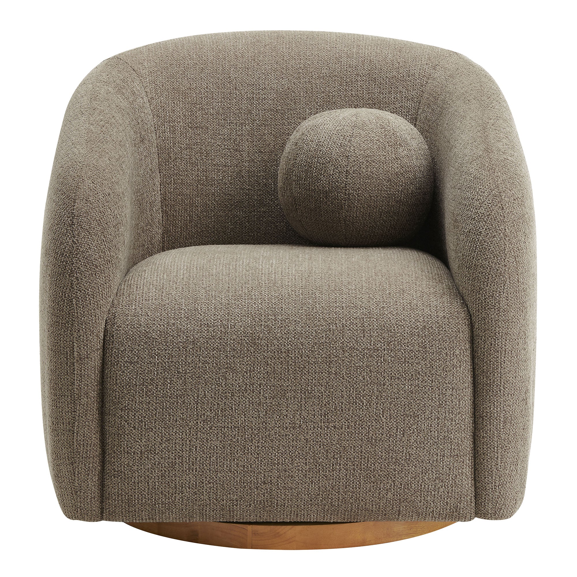 Holland Swivel Chenille Fabric Armchair by Modway - Image 7