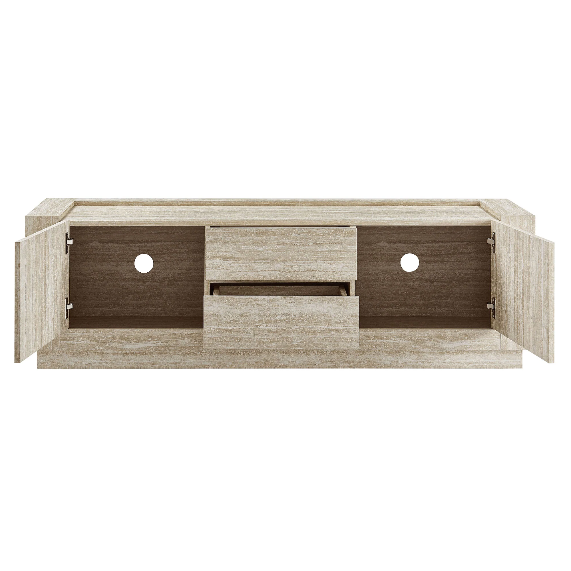 Hollis 59" Travertine TV Stand by Modway - Image 7