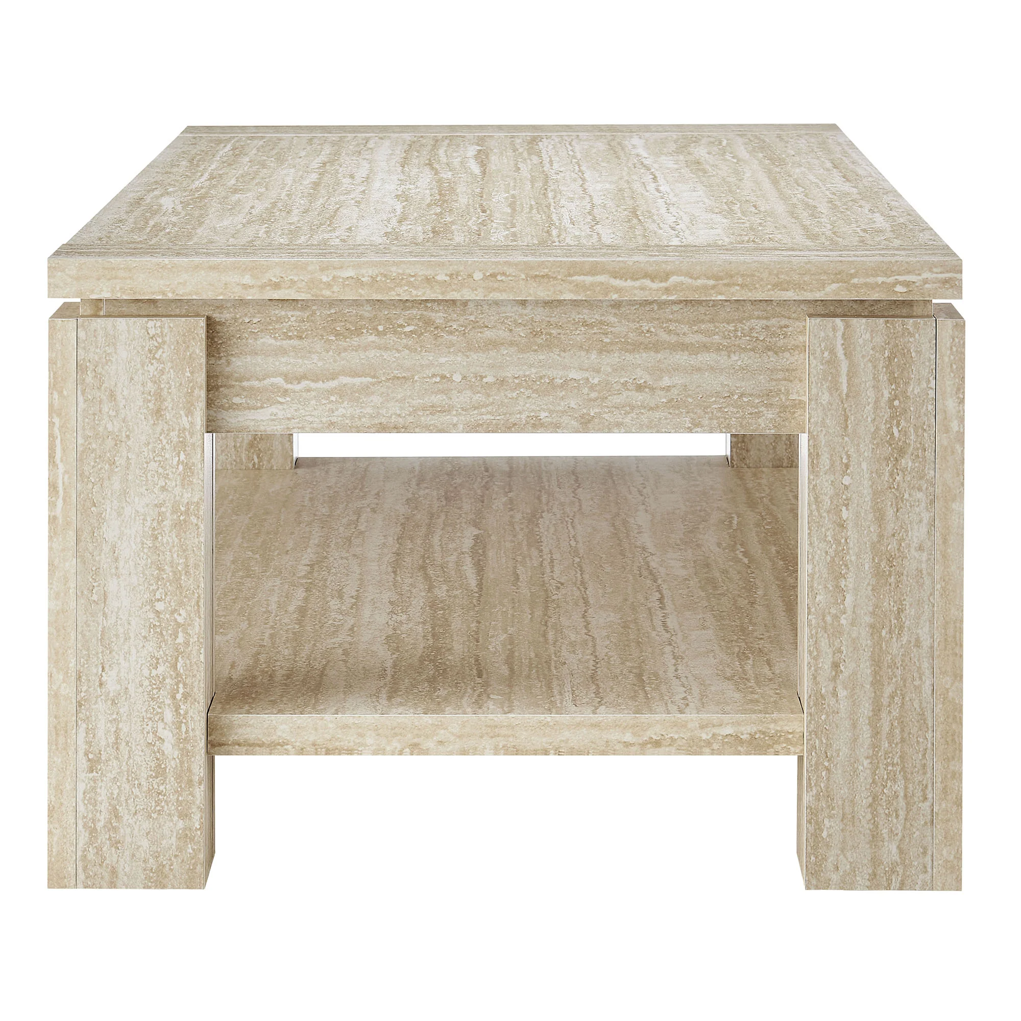 Hollis Travertine Coffee Table by Modway - Image 4