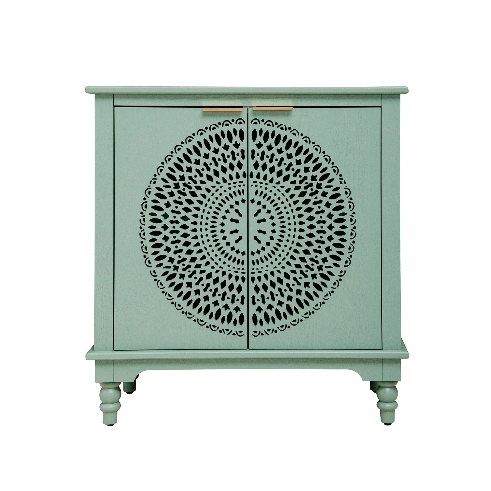 Hollow - Carved 2 Doors Accent Cabinet - Image 2