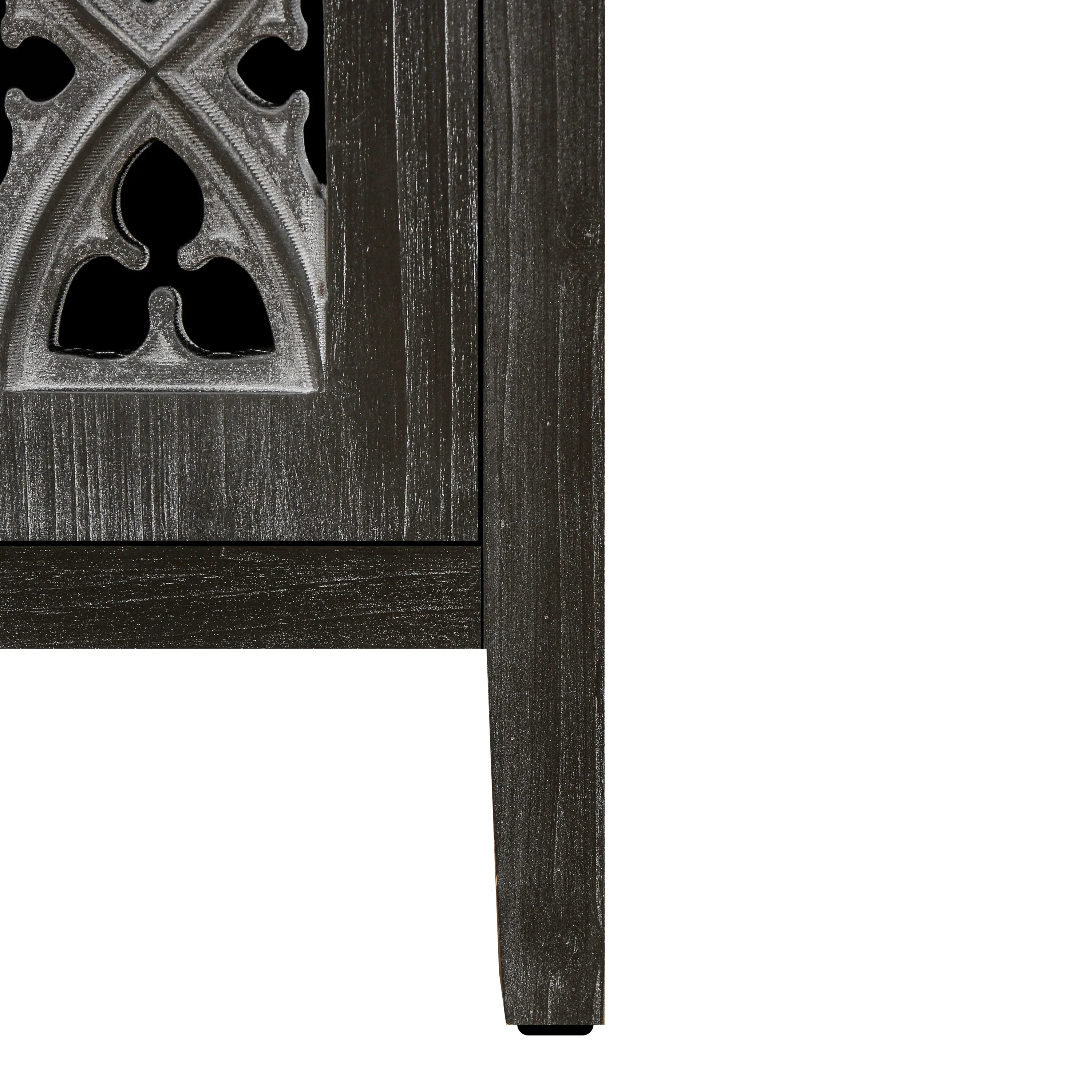 Hollow Four Door Antique Cabinet, American Country Style - Image 11