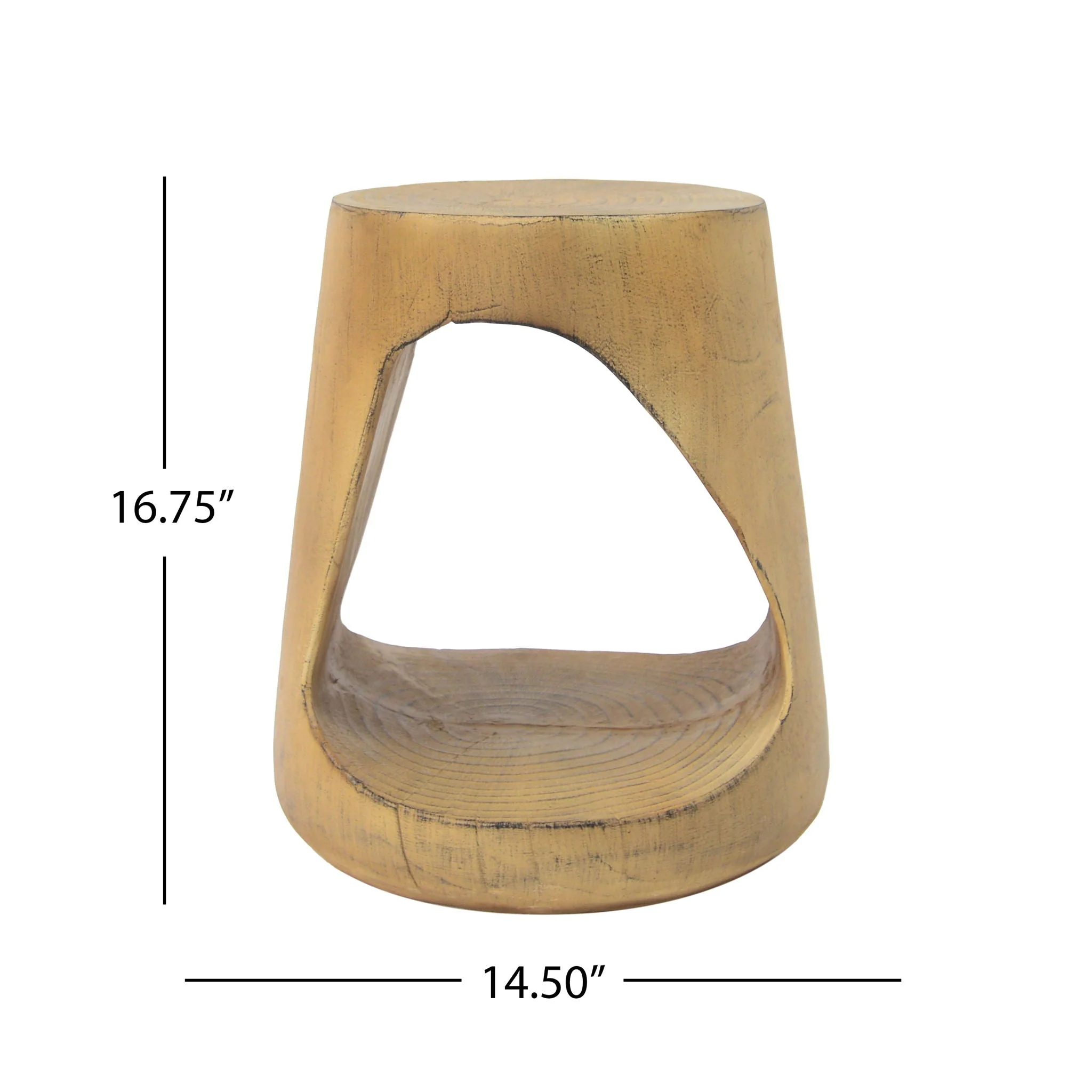Hollow Side Table, Durable and Weather Resistant - Image 4