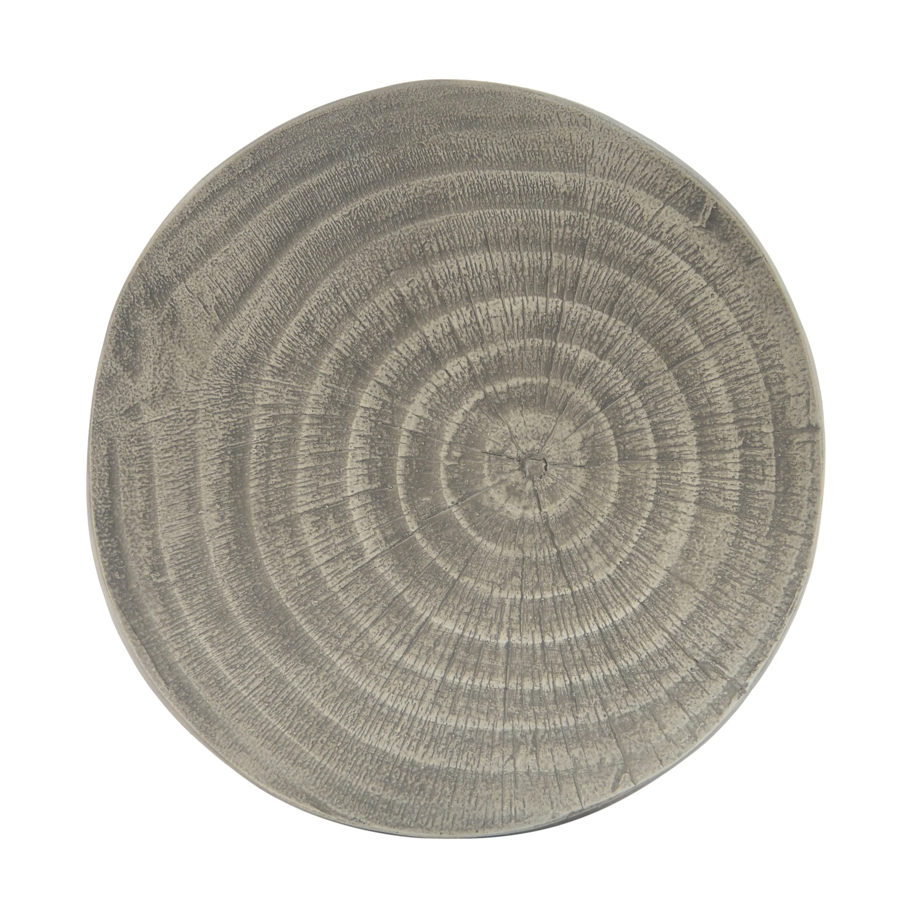 Hollow Side Table Wood-Like Texture Grey - Image 11