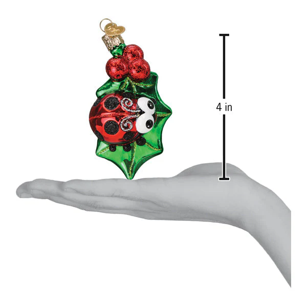 Holly Ladybug Ornament - Image 6