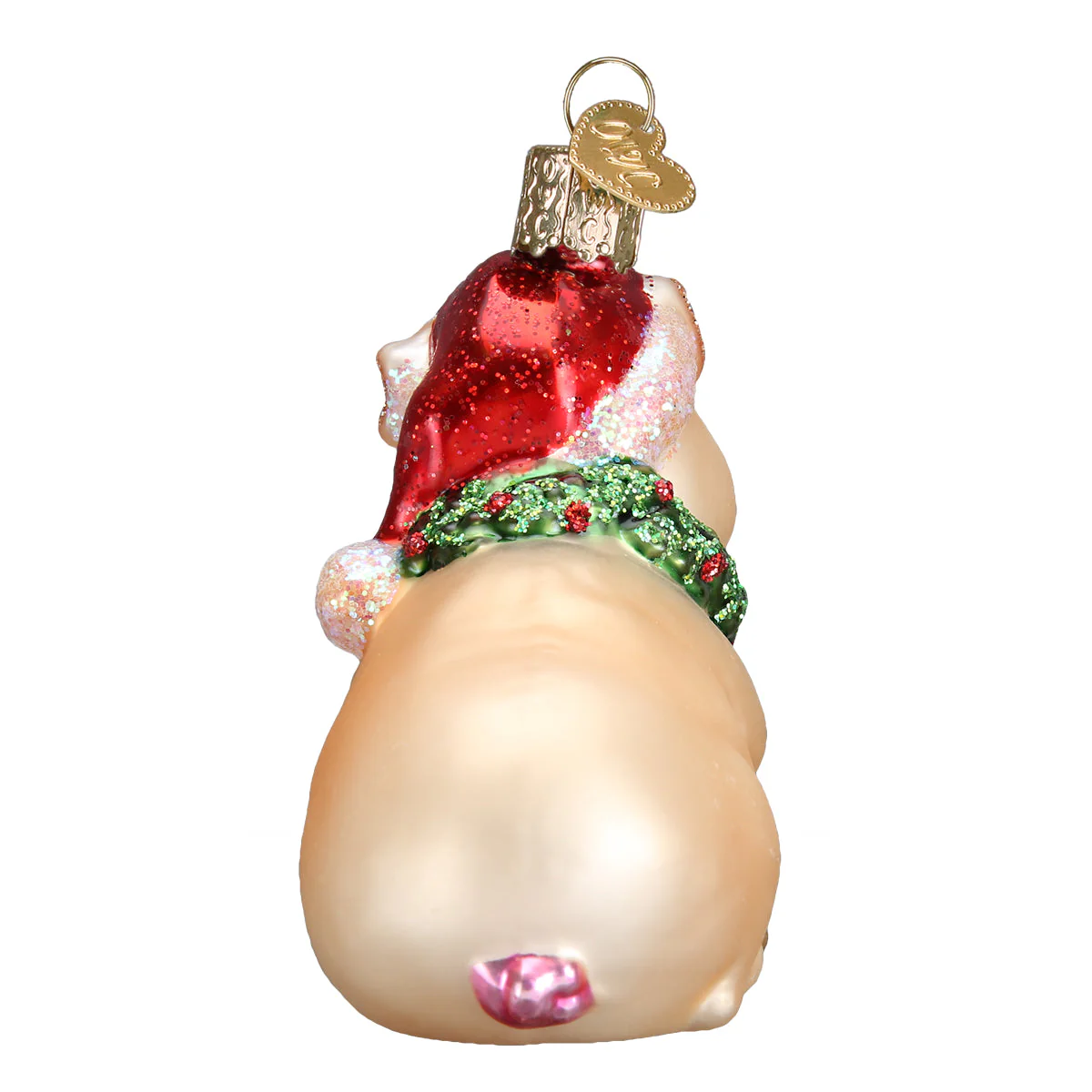 Holly Pig Ornament - Image 4