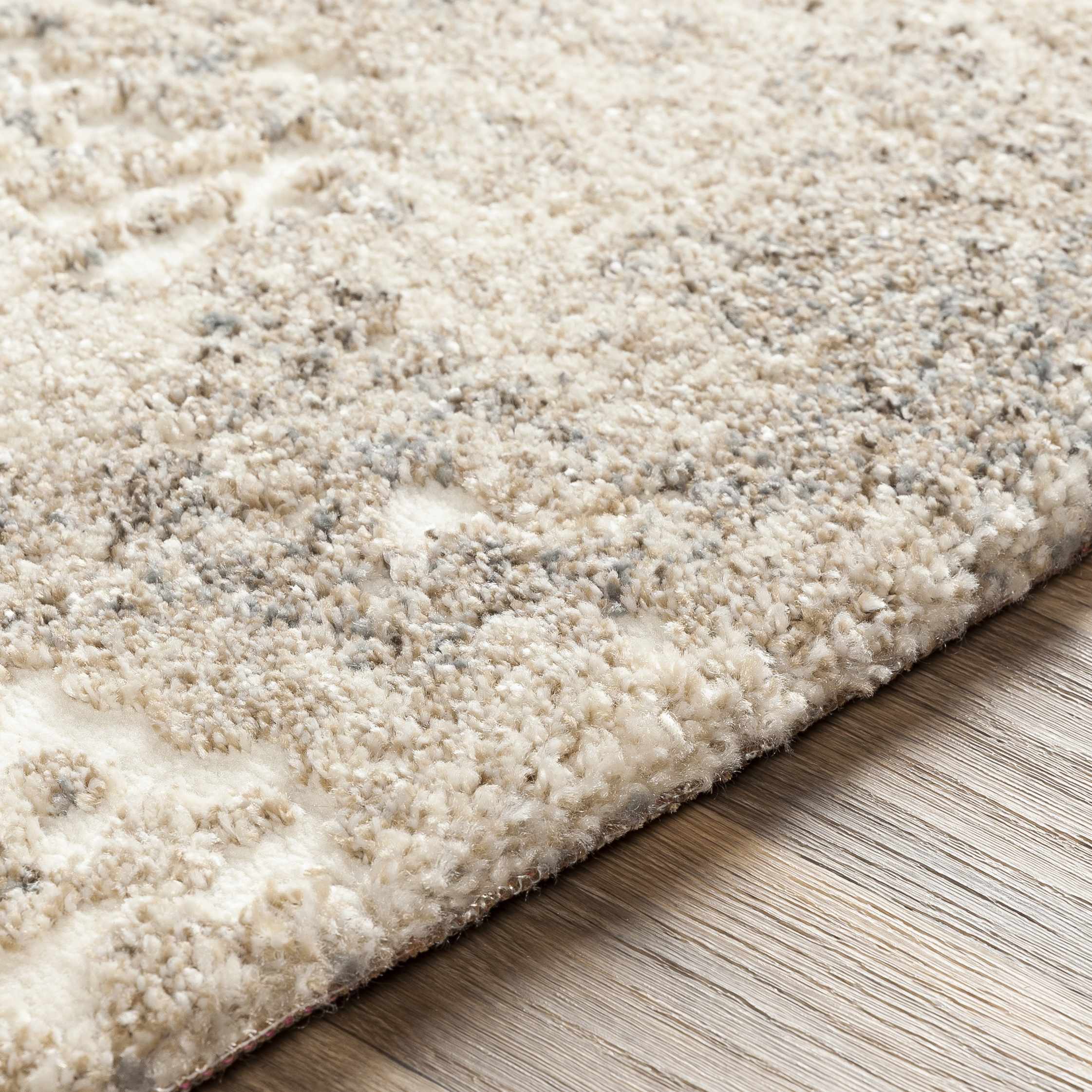 Holtsville Abstract Ivory Thick  Rug - Image 9