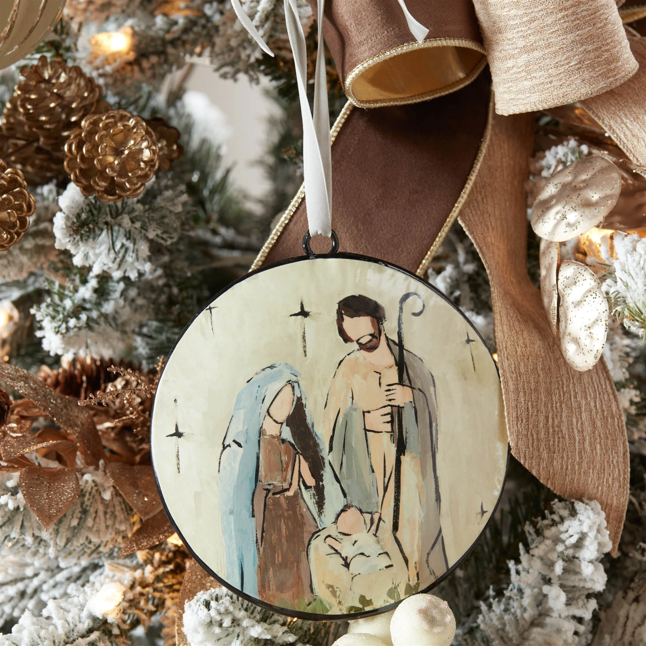 Holy Family Disc Ornament (Set of 12) - Image 2