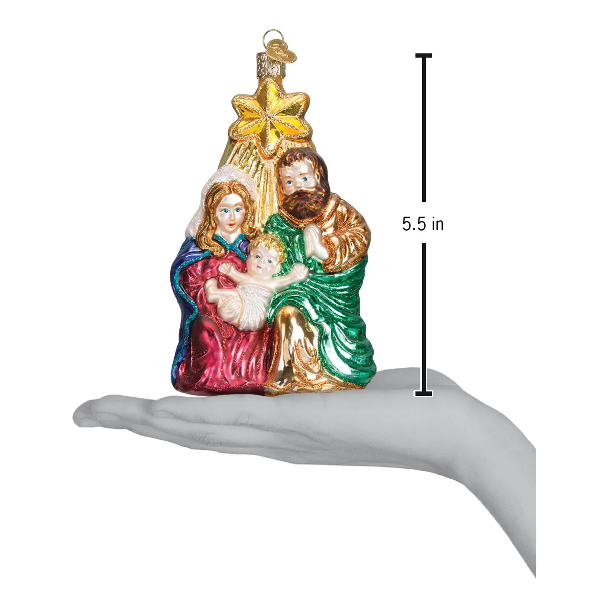 Holy Family With Star Christmas Ornament - Image 6