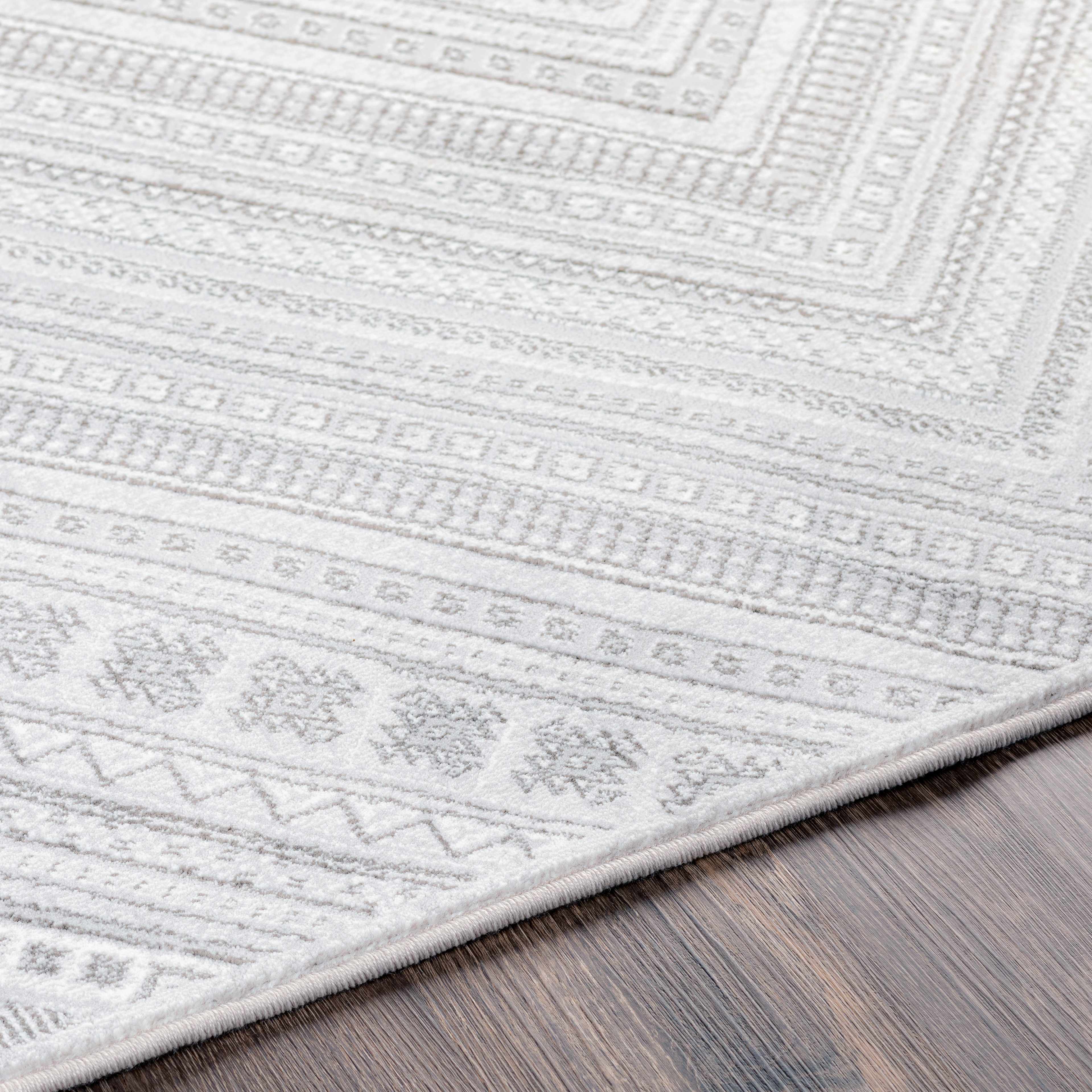 Holytown 5x7 Gray Geometric Rug - Clearance - Image 7