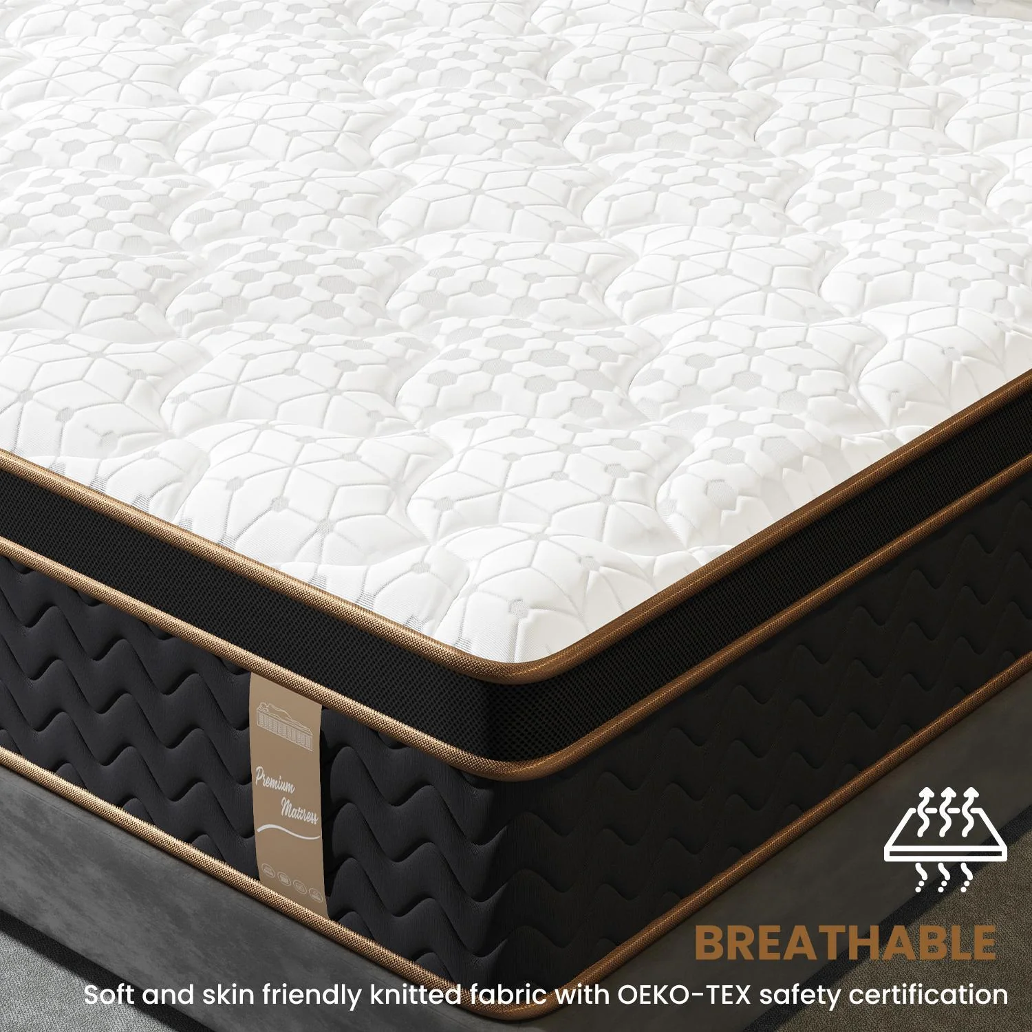 Home 10" Flexpedic Luxury Memory Foam & Pocket Spring Mattress - Image 5