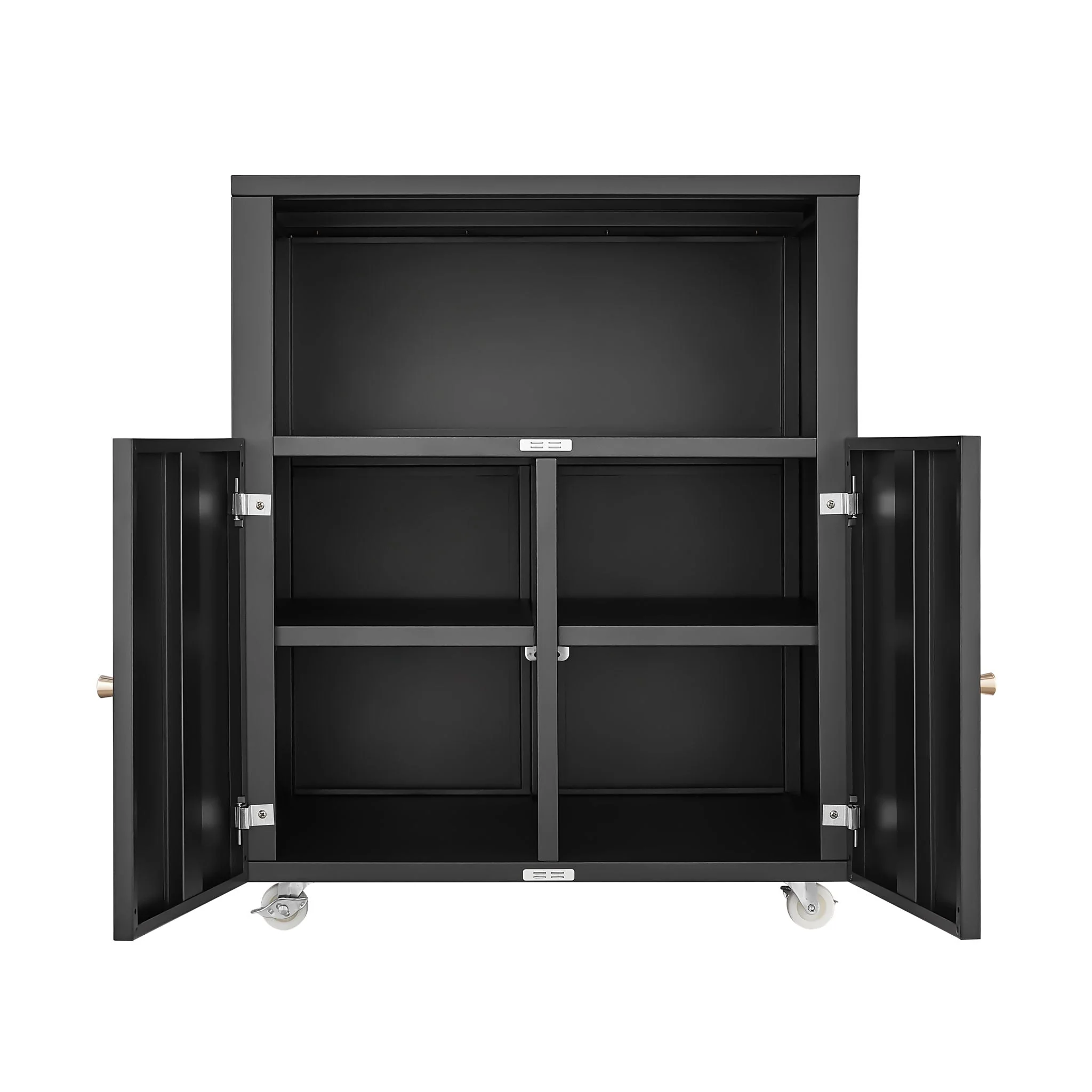 Home Office Printer Stand With Wheels And File Cabinet - Image 7