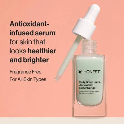 Honest Beauty Daily Green Juice Antioxidant Super Serum 1 fl oz - Image 4