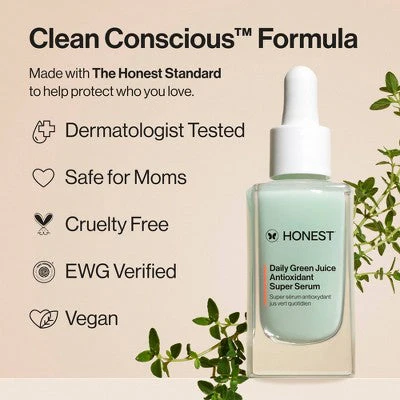 Honest Beauty Daily Green Juice Antioxidant Super Serum 1 fl oz - Image 8
